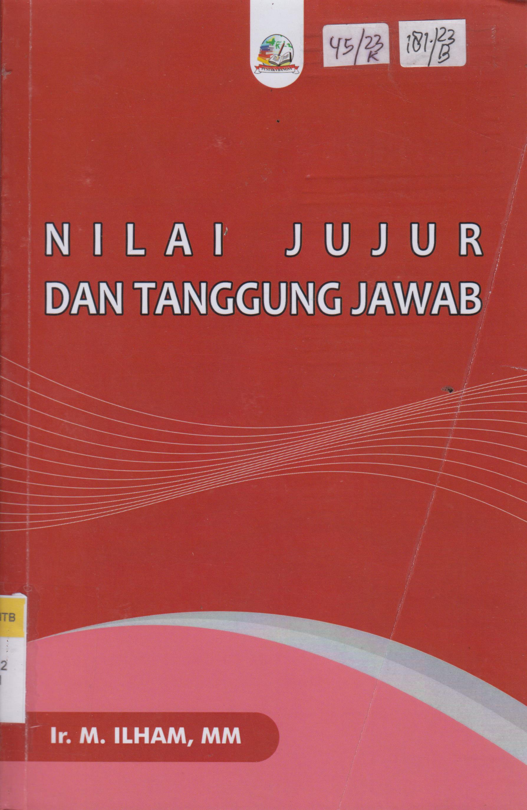 Cover NILAI JUJUR DAN TANGGUNG JAWAB