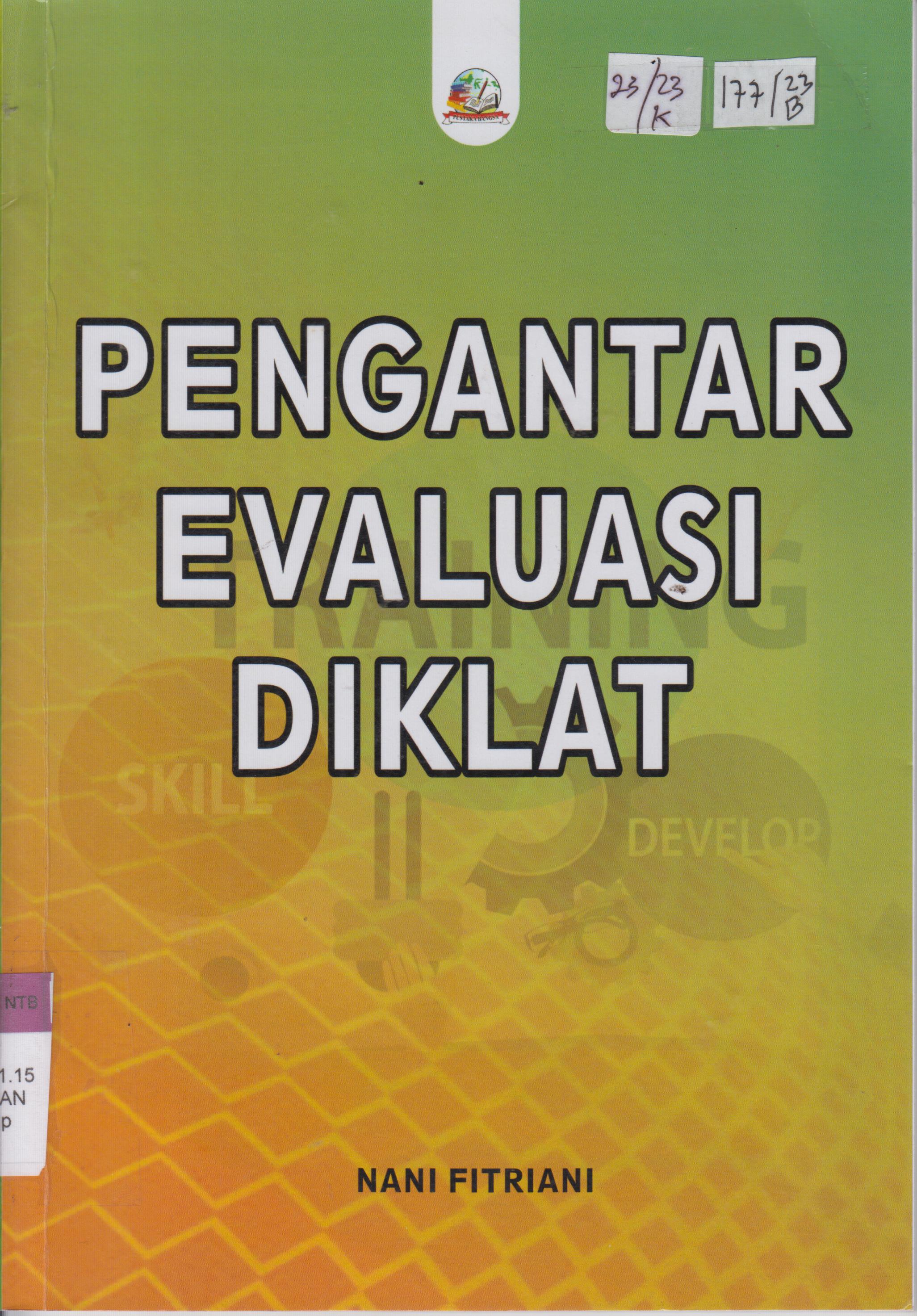 Cover PENGANTAR EVALUASI DIKLAT