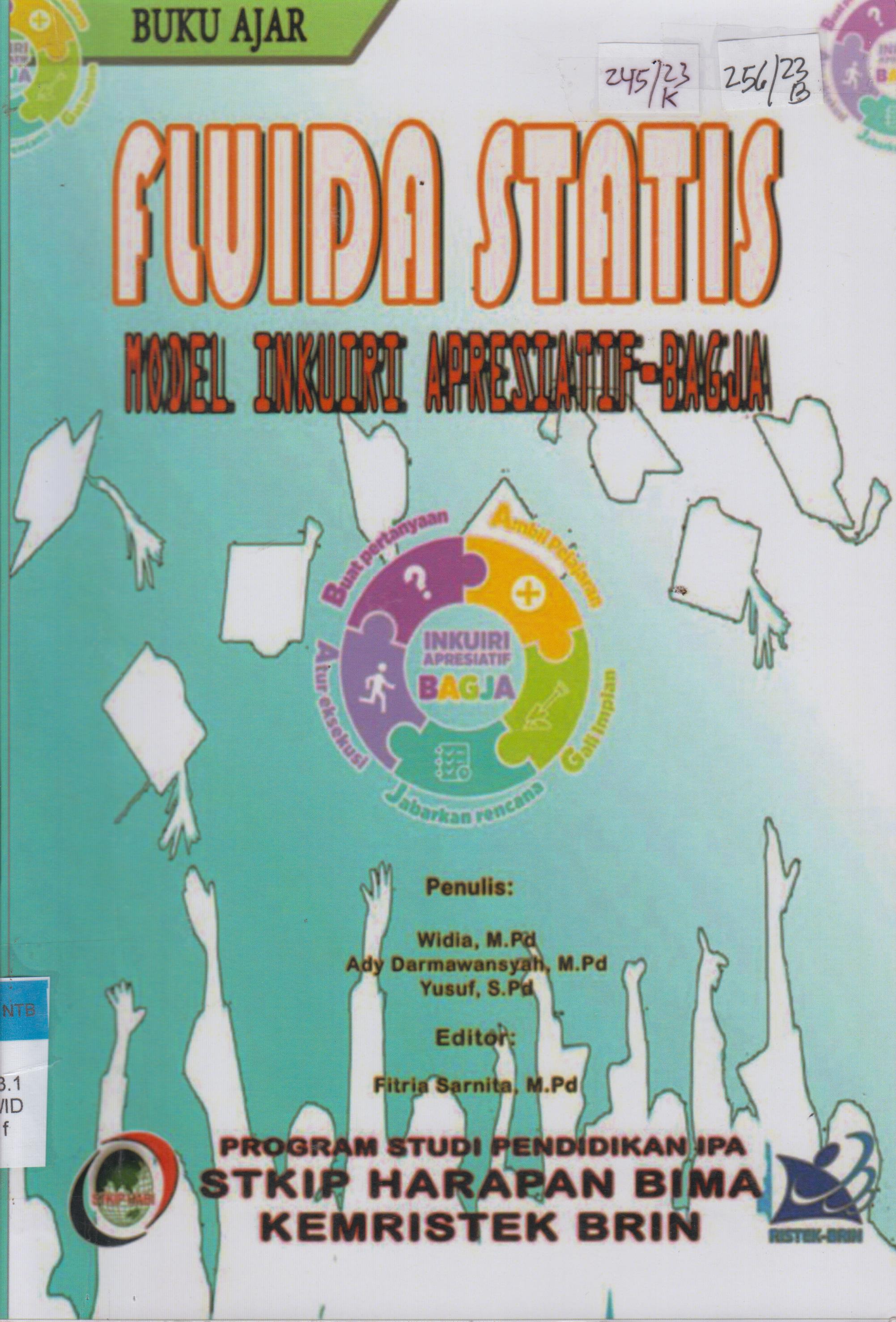 Cover Buku Ajar Fluida Statis Model Inkuiri Apresiatif-Bagja