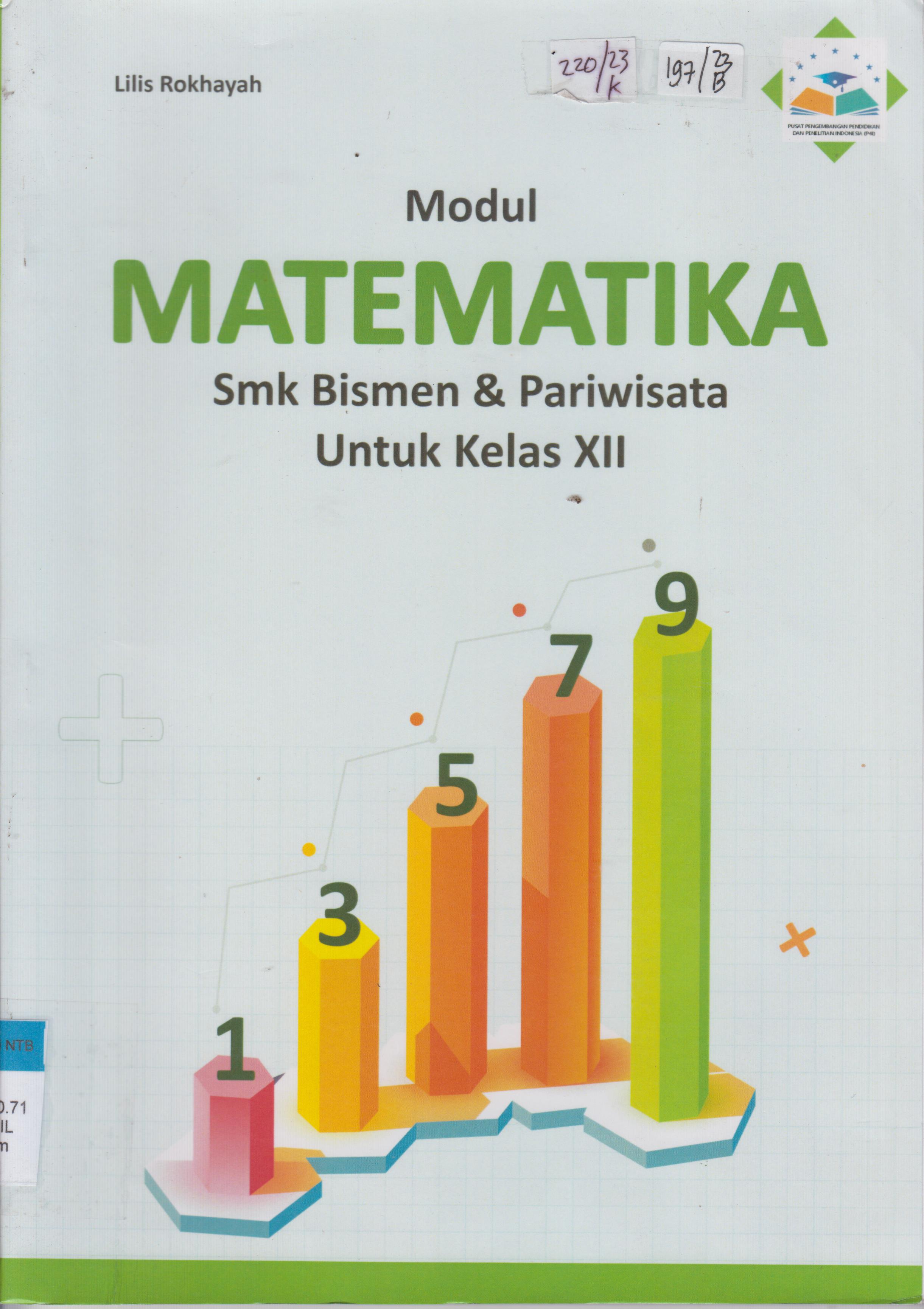 Cover Modul MATEMATIKA Smk Bismen & Pariwisata Untuk Kelas XII