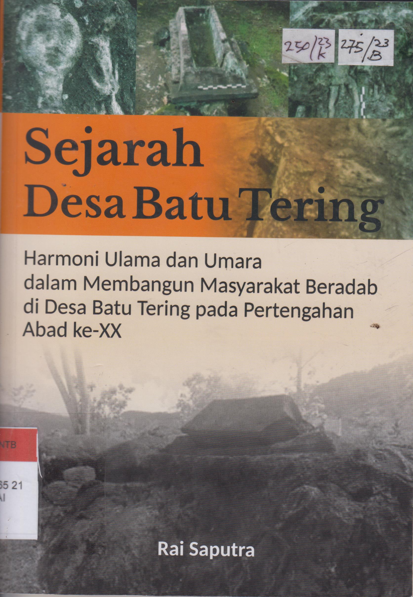 Cover Sejarah desa batu tering