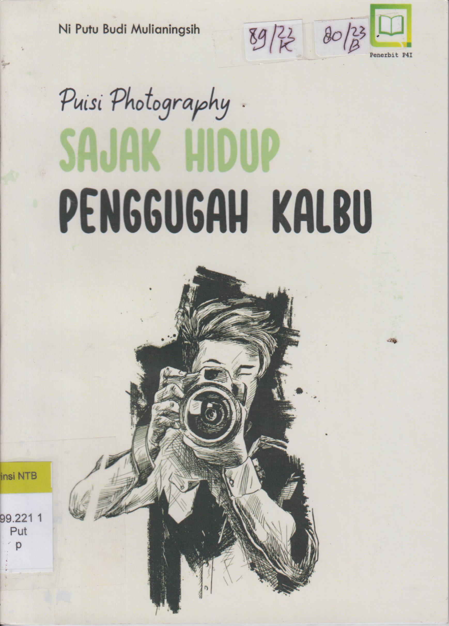 Cover Puisi Photography Sajak Hidup Penggugah Kalbu