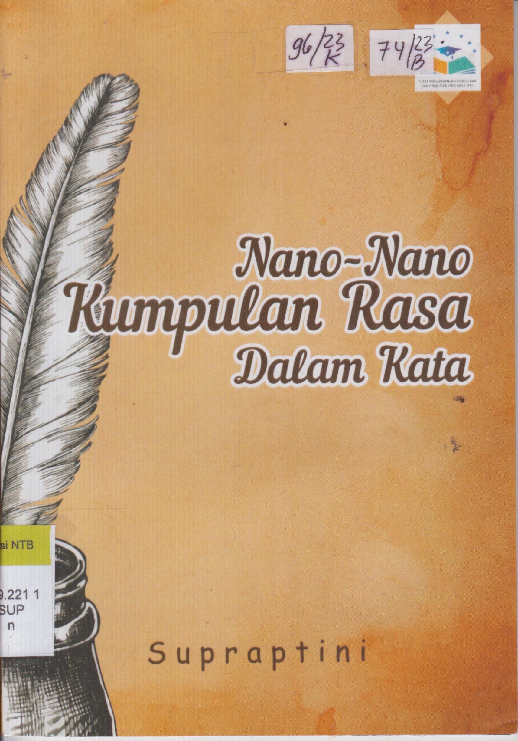 Cover Nano - Nano Kumpulan Rasa Dalam Kata