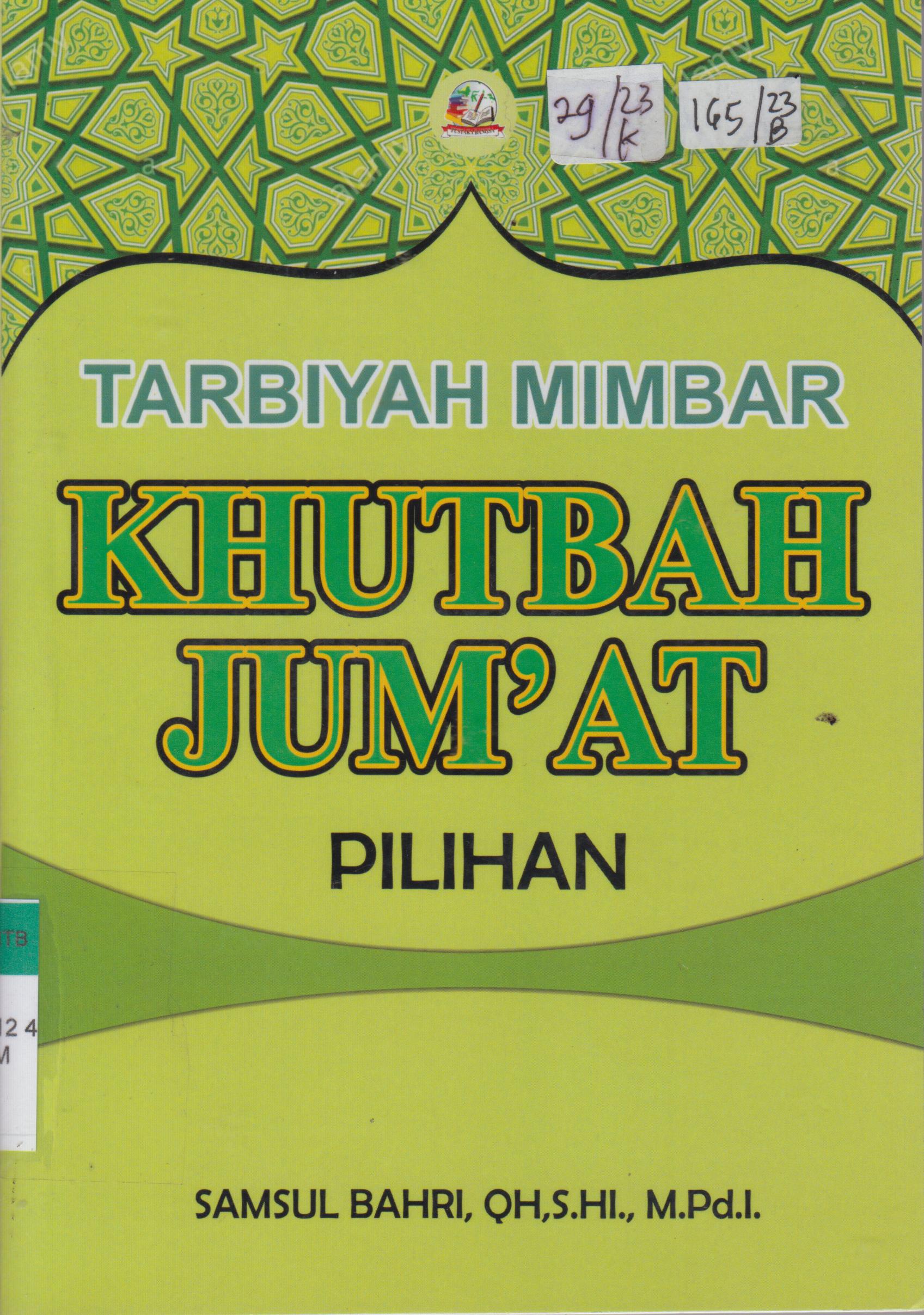 Cover Tarbiyah mimbar khutbah jum'at pilihan