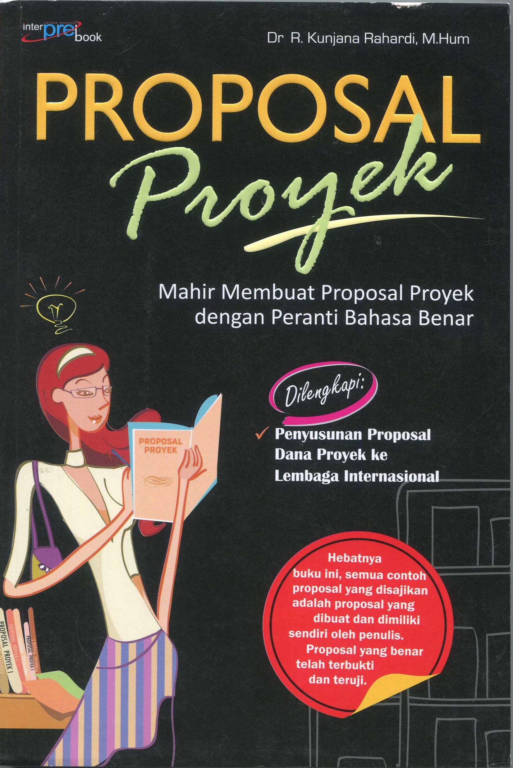 Cover Proposal proyek :  mahir membuat proposal proyek dengan peranti bahasa benar