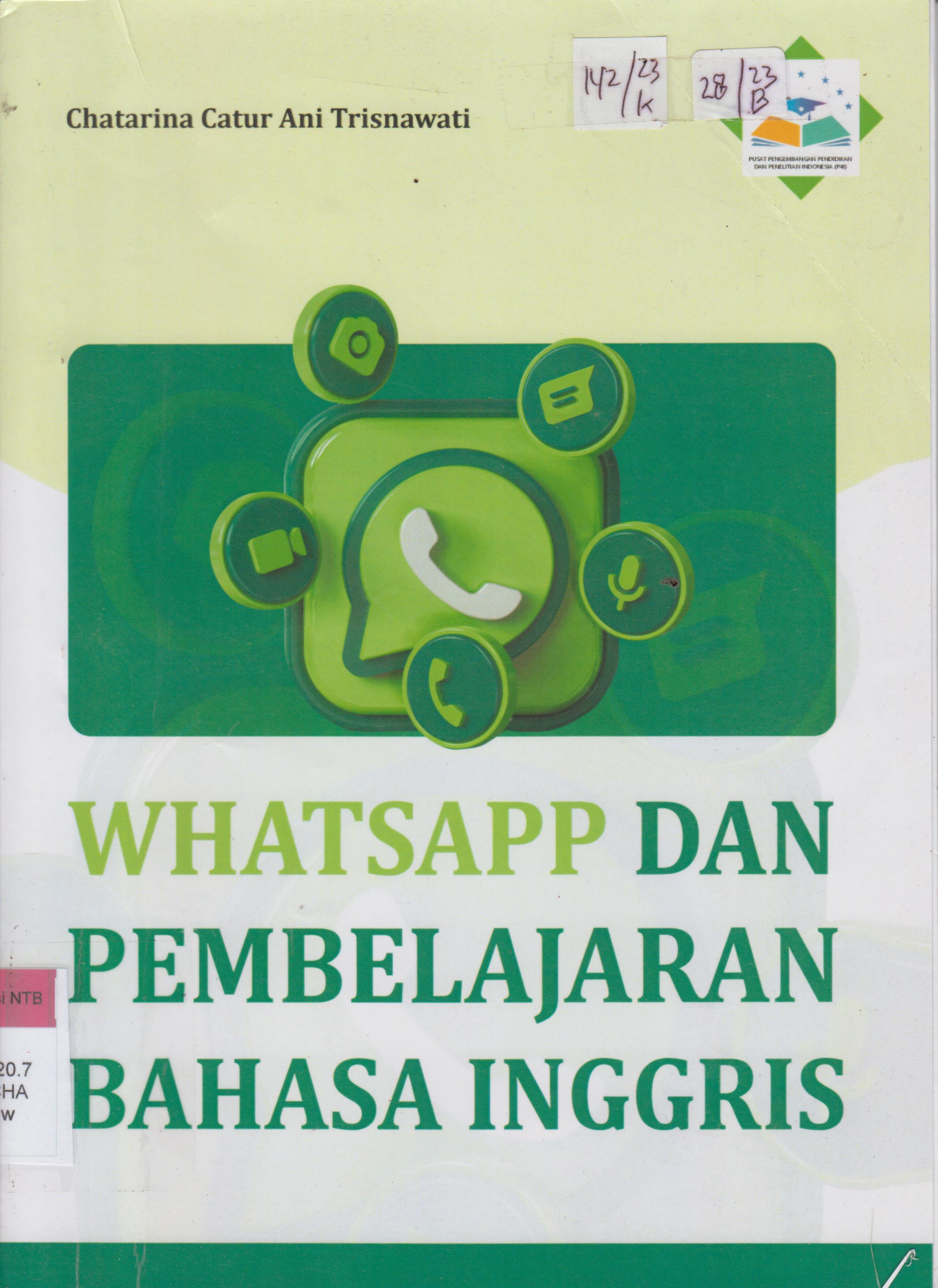 Cover WhatApp dan Pembelajaran Bahasa Inggris