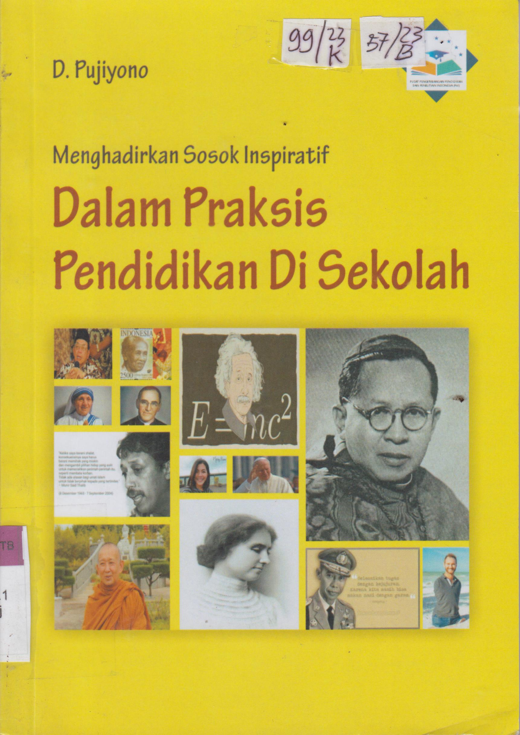 Cover Menghadirkan sosok inspiratif dalam praksis pendidikan di sekolah