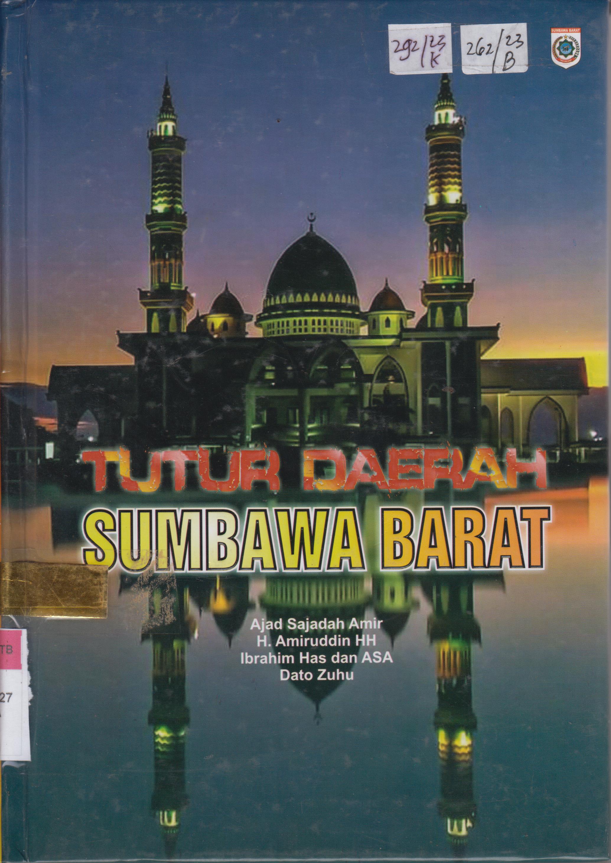 Cover Tutur Daerah Sumbawa Barat