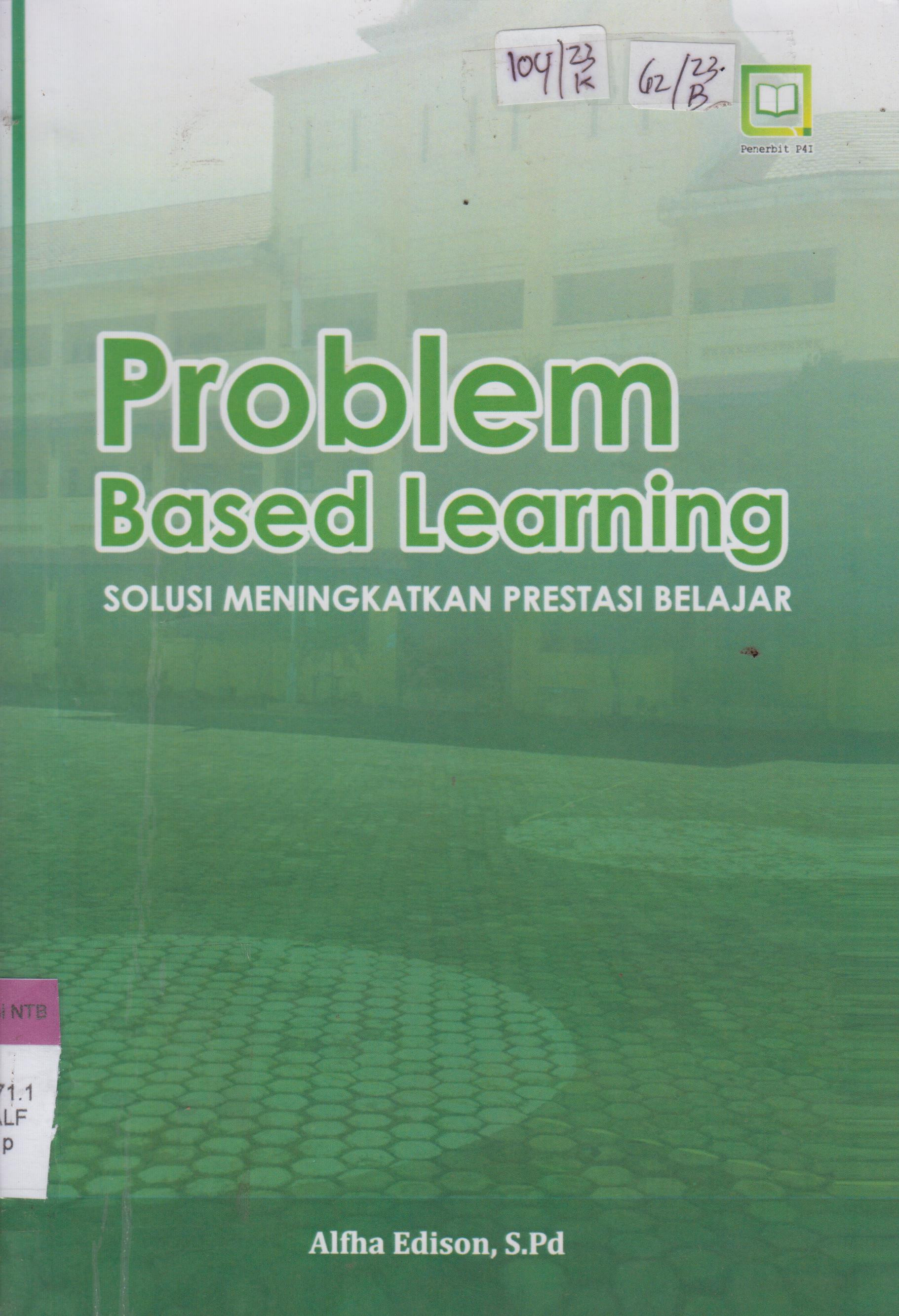 Cover Problem based learning : Solusi meningkatkan prestasi belajar