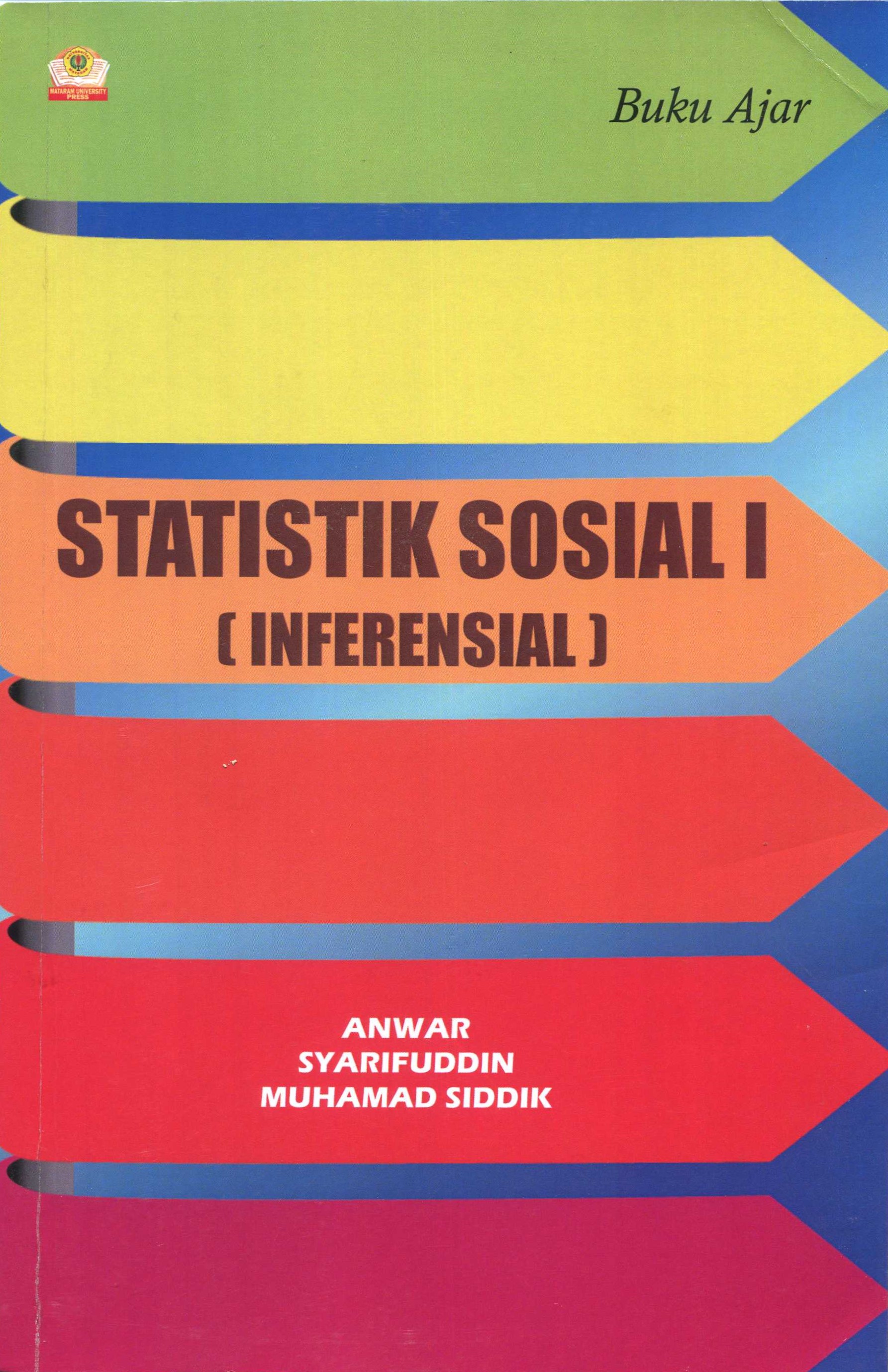 Cover Statistik Sosial I :  Inferensial / Anwar, Syarifuddin, Muhamad Siddik