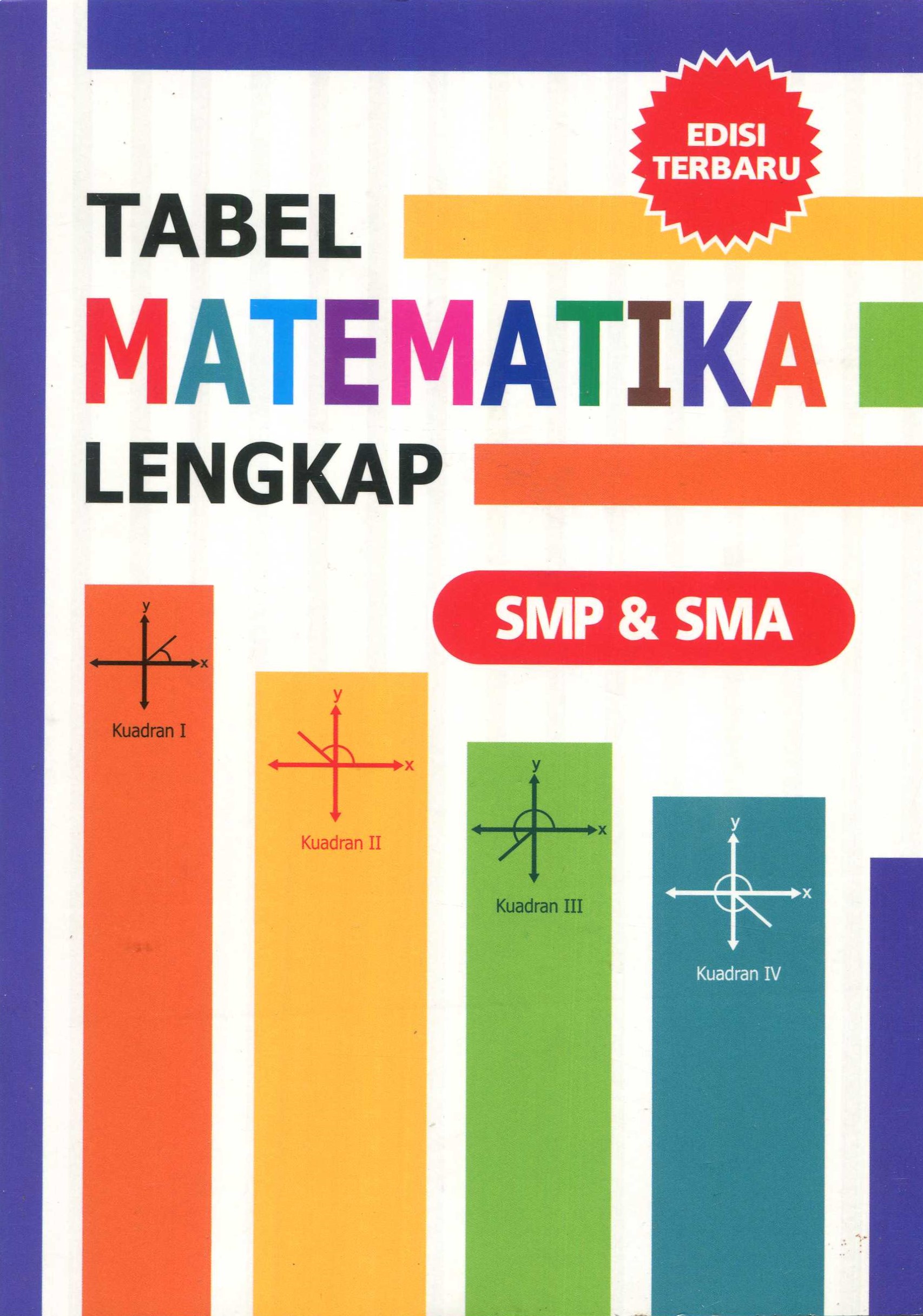 Cover Tabel Matematika Lengkap SMP & SMA / Tim Penyusun