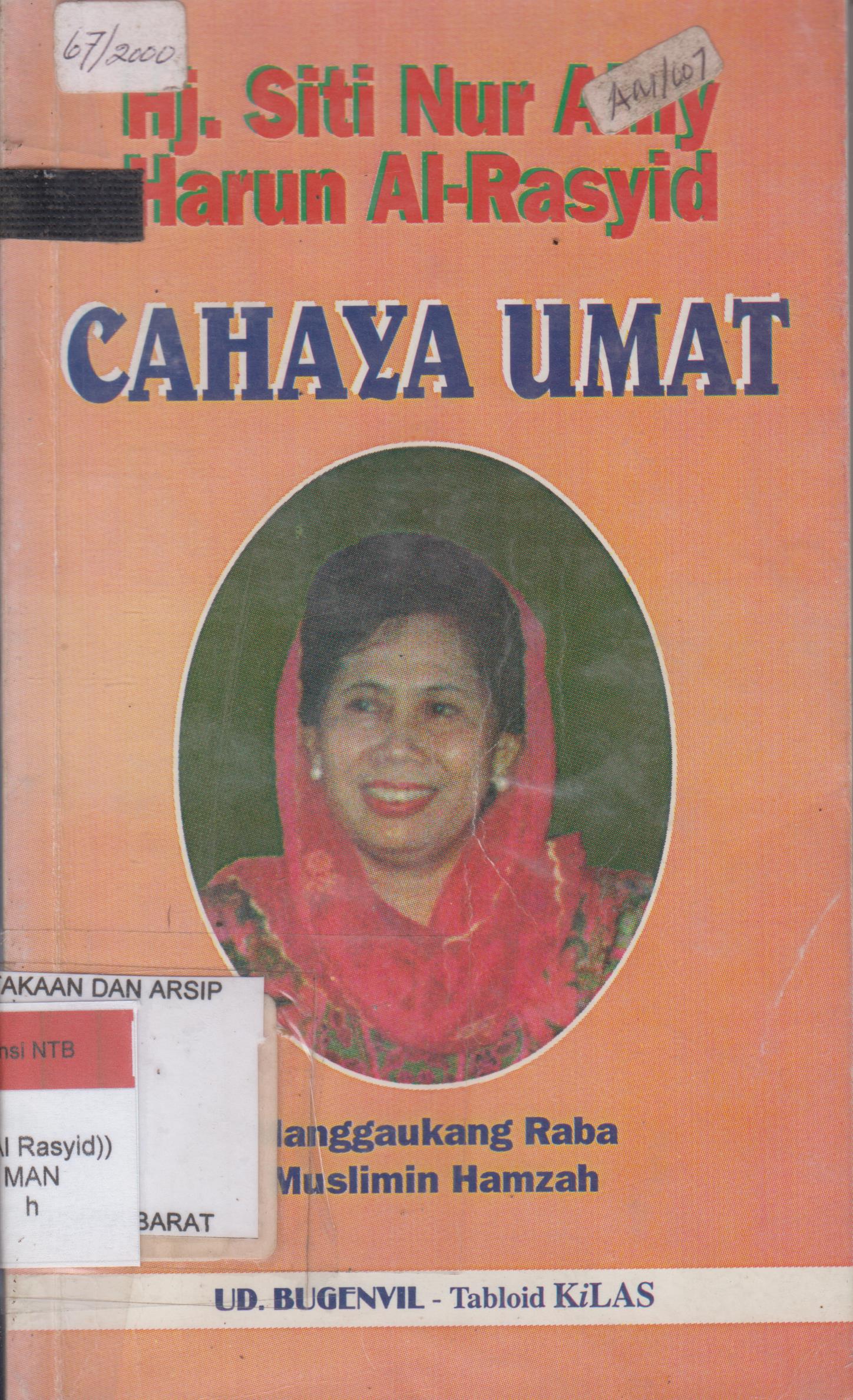 Cover Hj. Siti Nur Ainy Harun Al-Rasyid :  Cahaya Umat / Manggaukang Raba