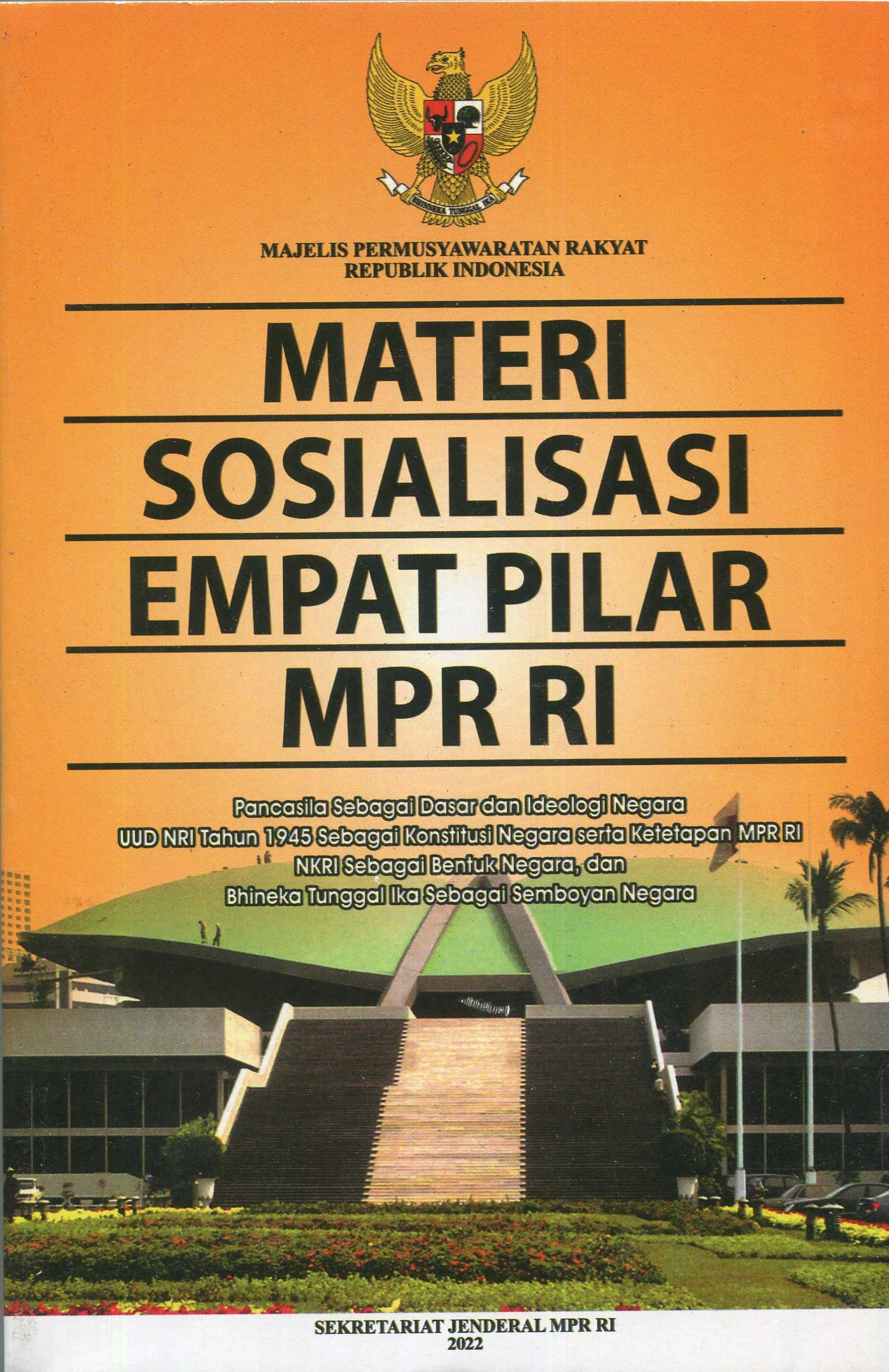 Cover Materi sosialisasi empat pilar MPR RI