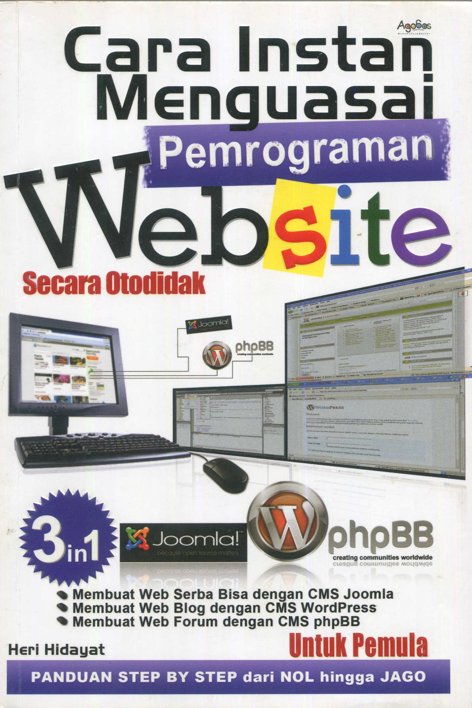 Cover Cara instan menguasai pemrograman website / Heri Hidayat; editor, Latief