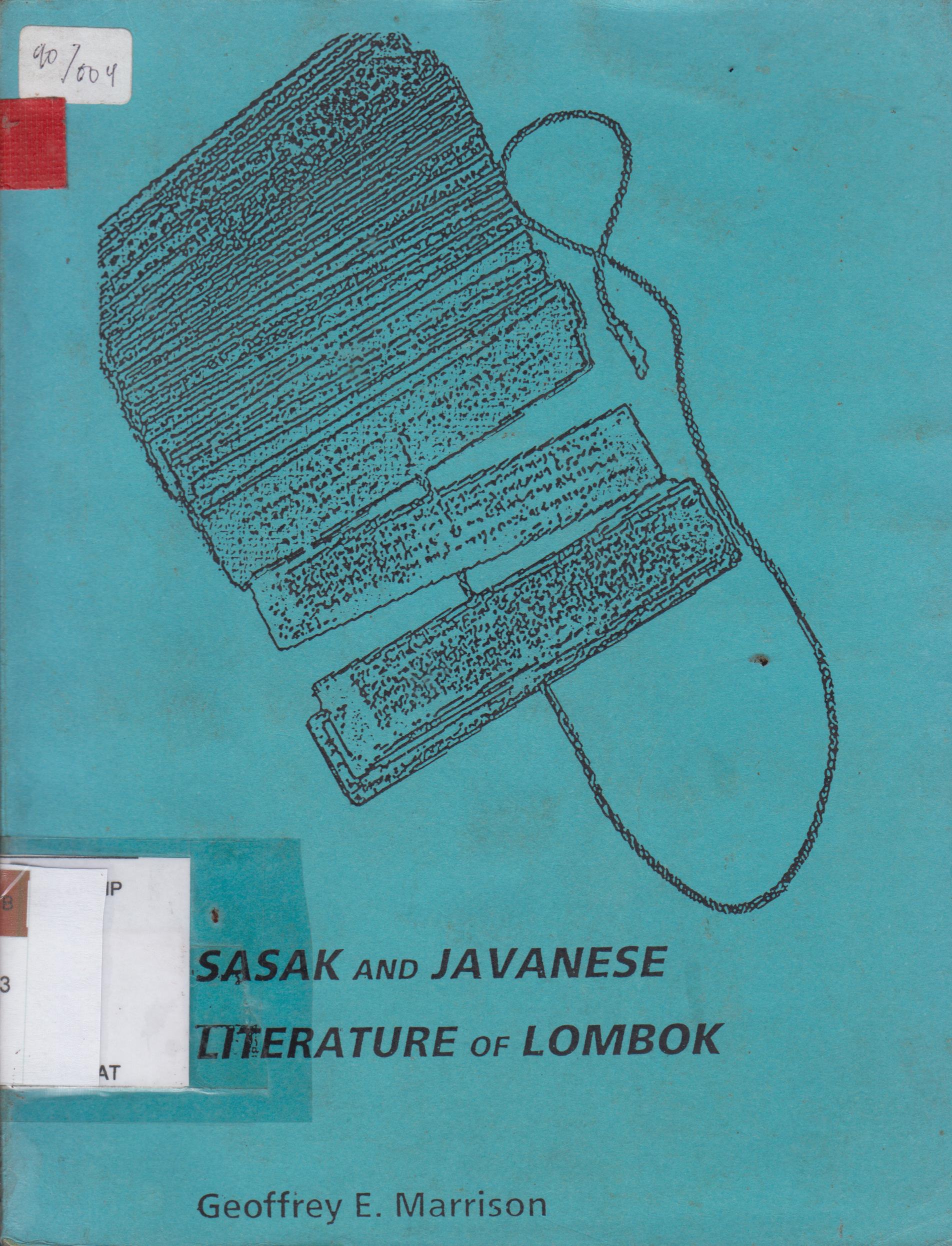Cover Sasak and Javanese Literature of Lombok / Geoffrey E. Marrison