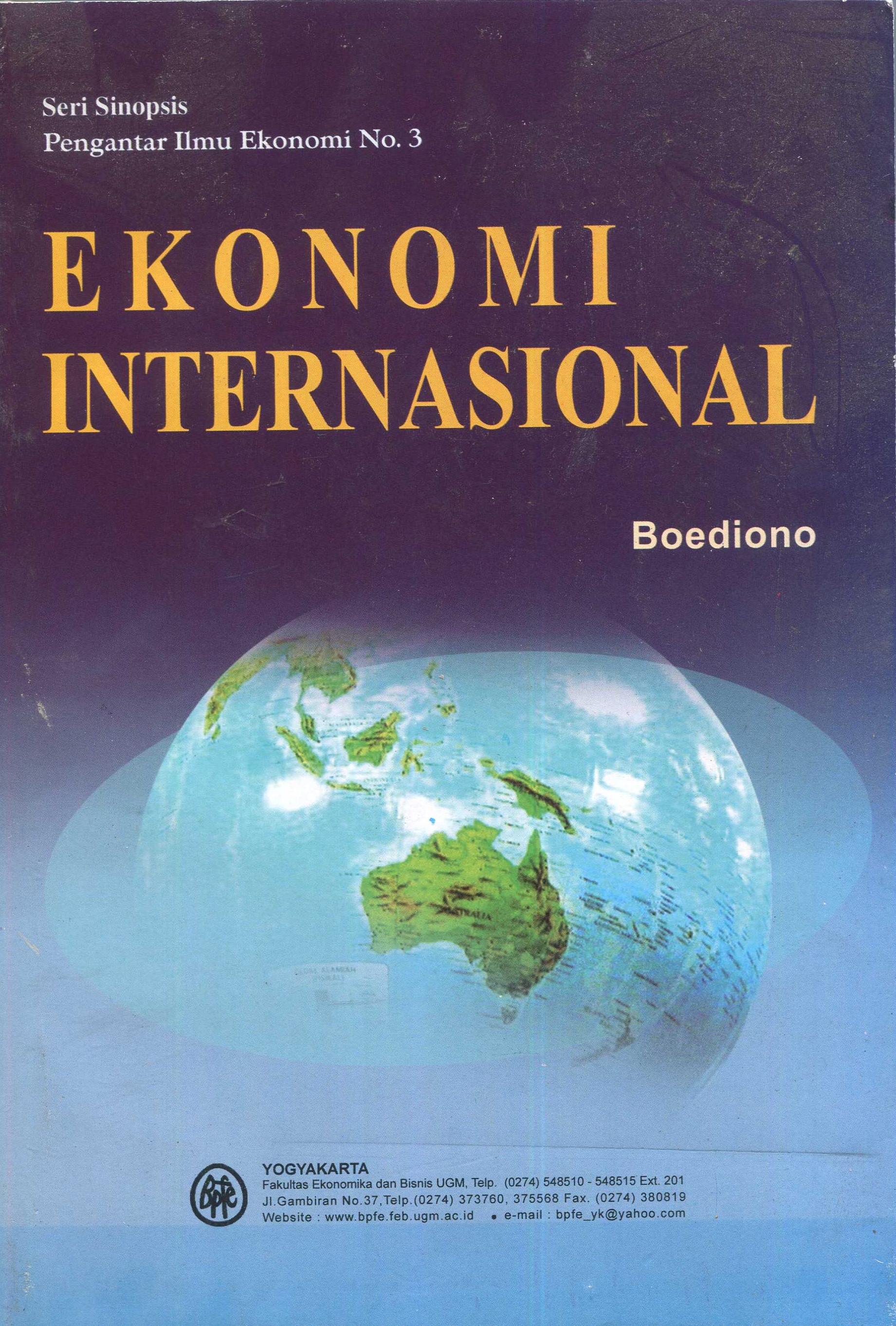 Cover Ekonomi Internasional / Boediono