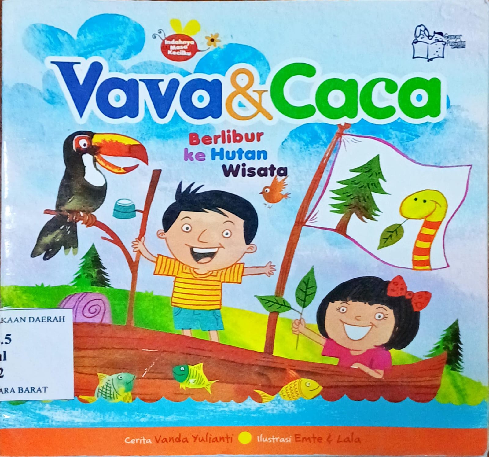 Cover Vava dan caca :  berlibur ke hutan wisata / Vanda Yulianti