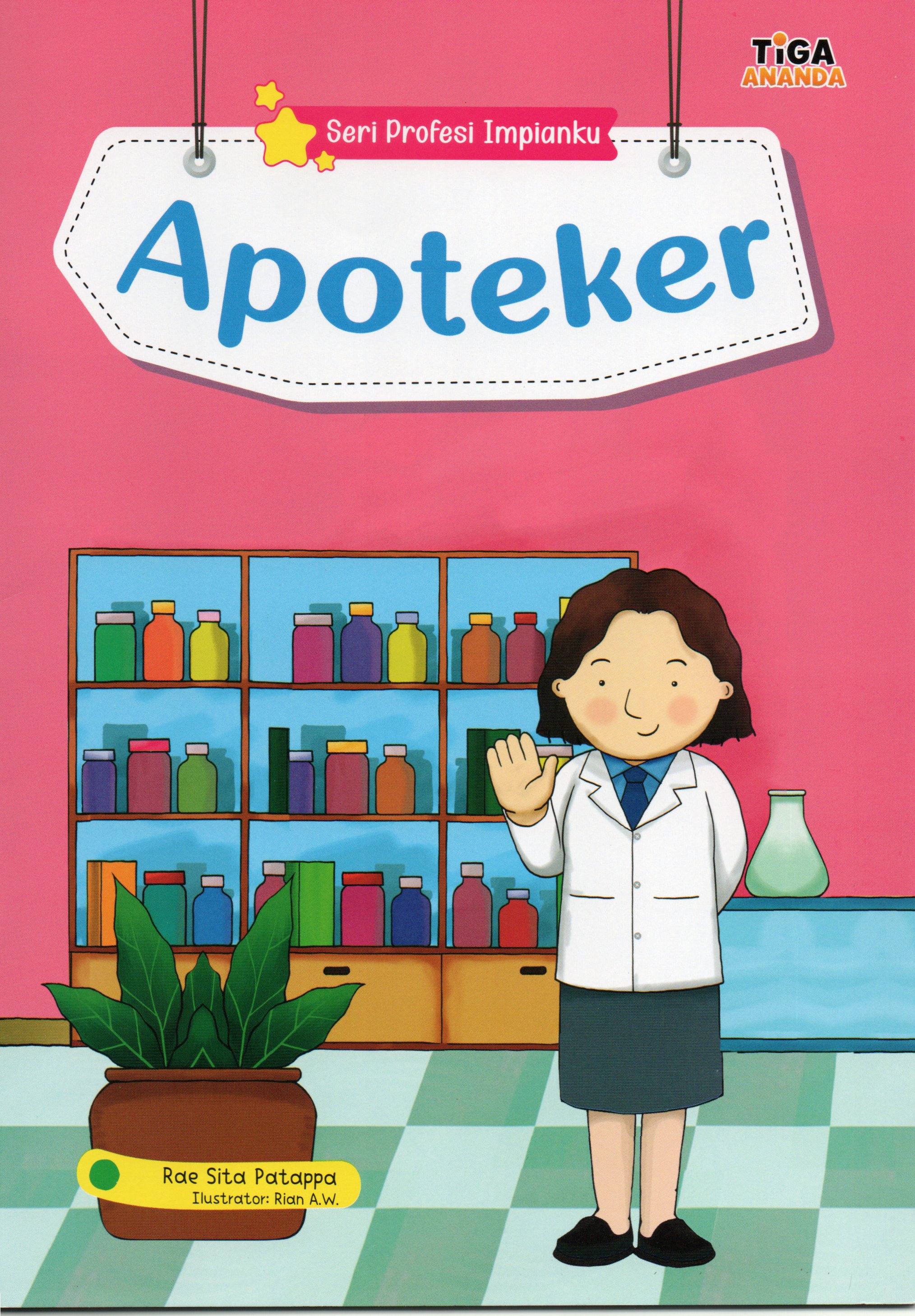 Cover Apoteker / Rae Sita Patappa; Editor, Haryadi