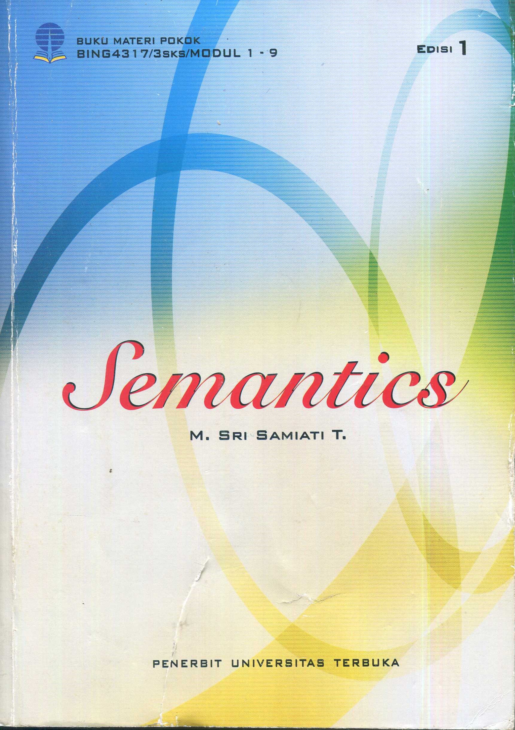 Cover Semantics / M. Sri Samiati