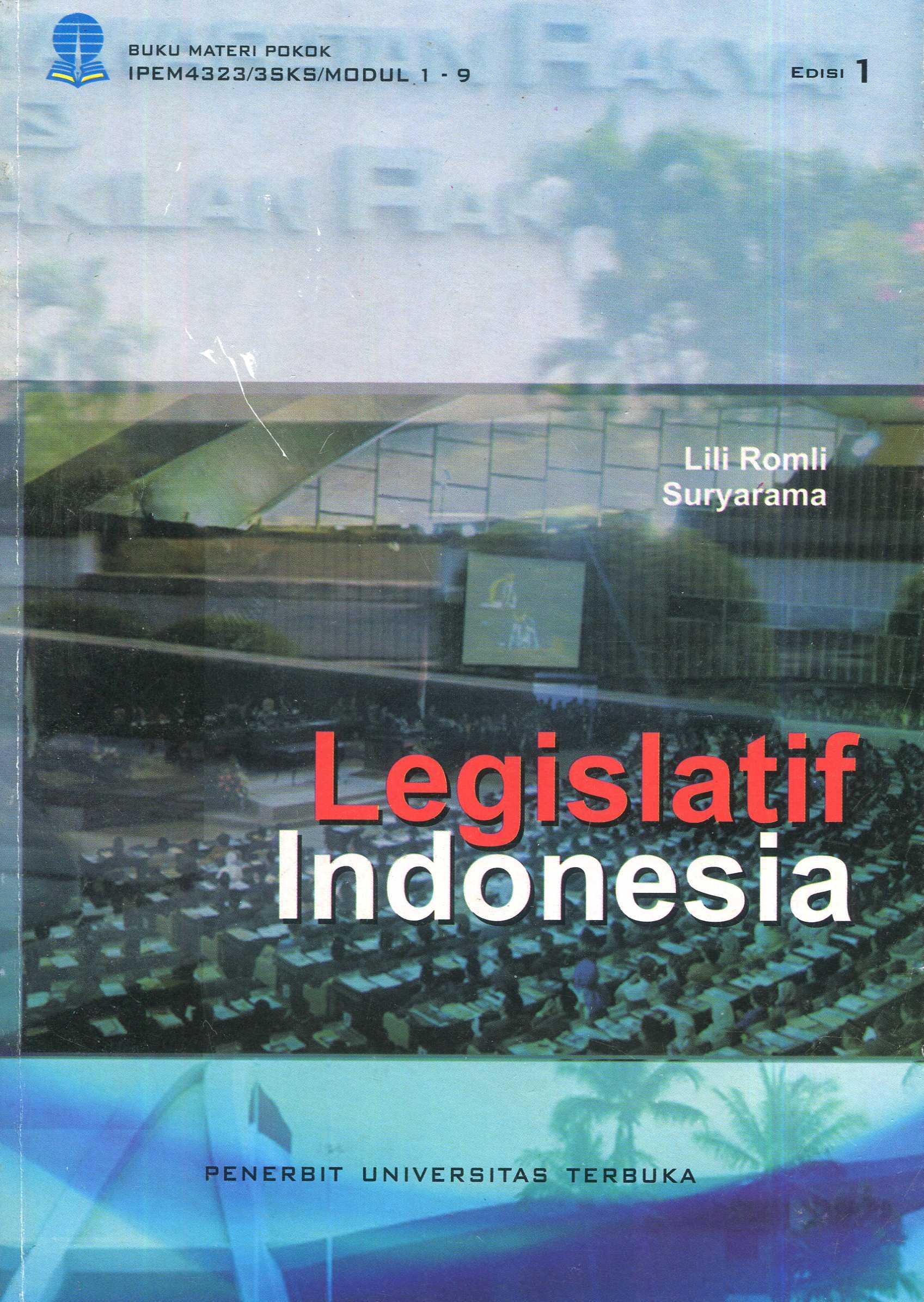 Cover Legislatif Indonesia / Lili Romli, Suryama