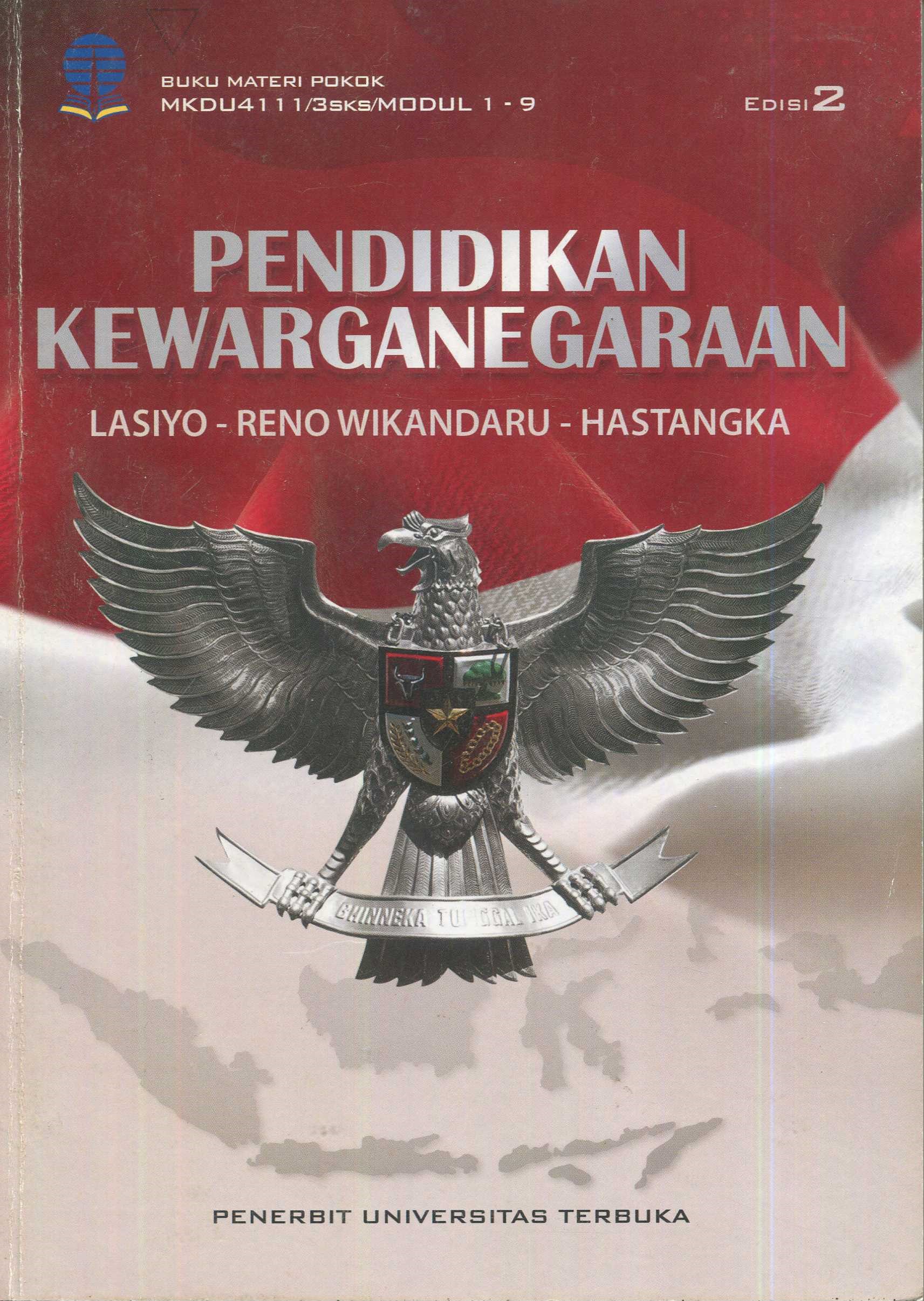 Cover Pendidikan Kewarganegaraan / Lasiyo, Reno Wikandaru, Hastangka