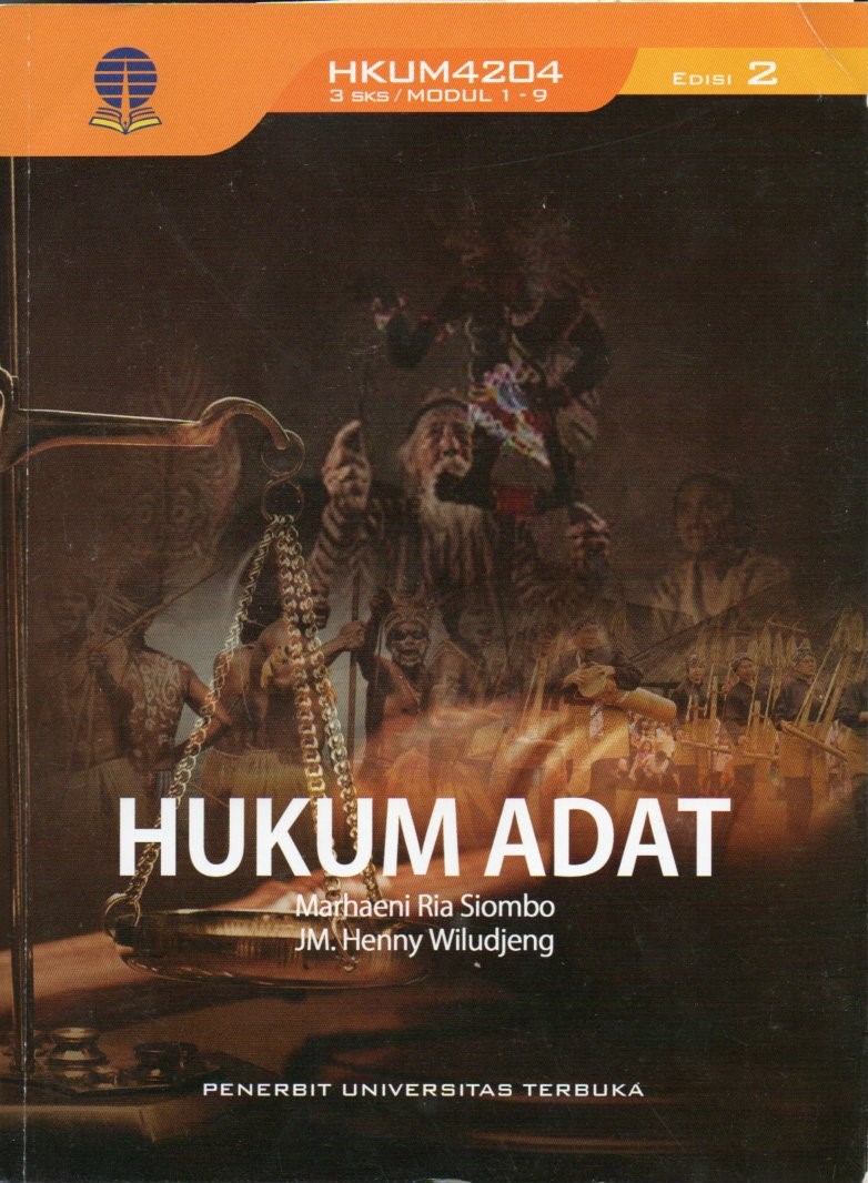 Cover Hukum adat / Marhaeni Ria Siombo, JM. Henny Wiludjeng