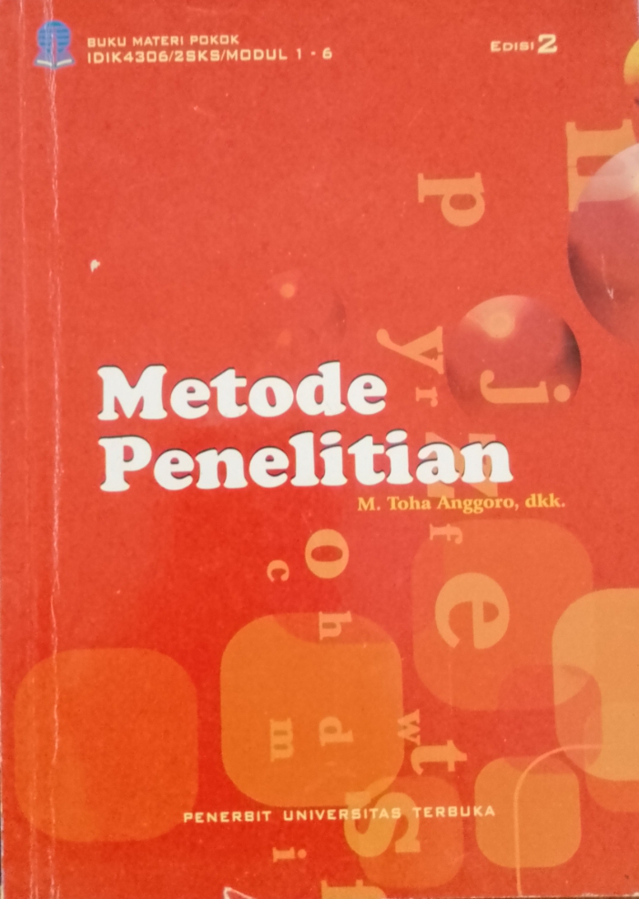 Cover Metode Penelitian / M. Toha Anggoro, dkk; Penelaah Materi, Durri Andriani