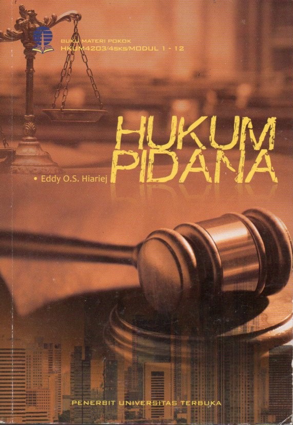 Cover Hukum pidana / Eddy O.S. Hiariej