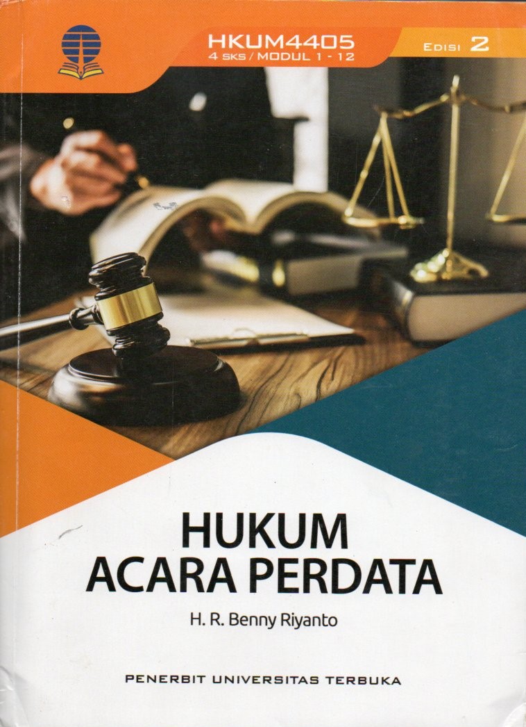 Cover Hukum acara perdata / H.R. Benny Riyanto; penyunting, Arryta Canty, Nurul Hikmah