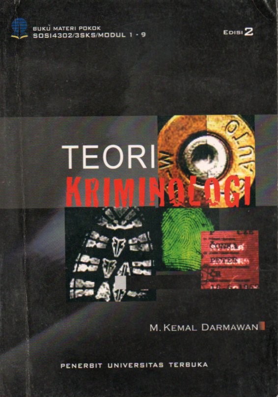 Cover Teori kriminologi / M. Kemal Darmawan