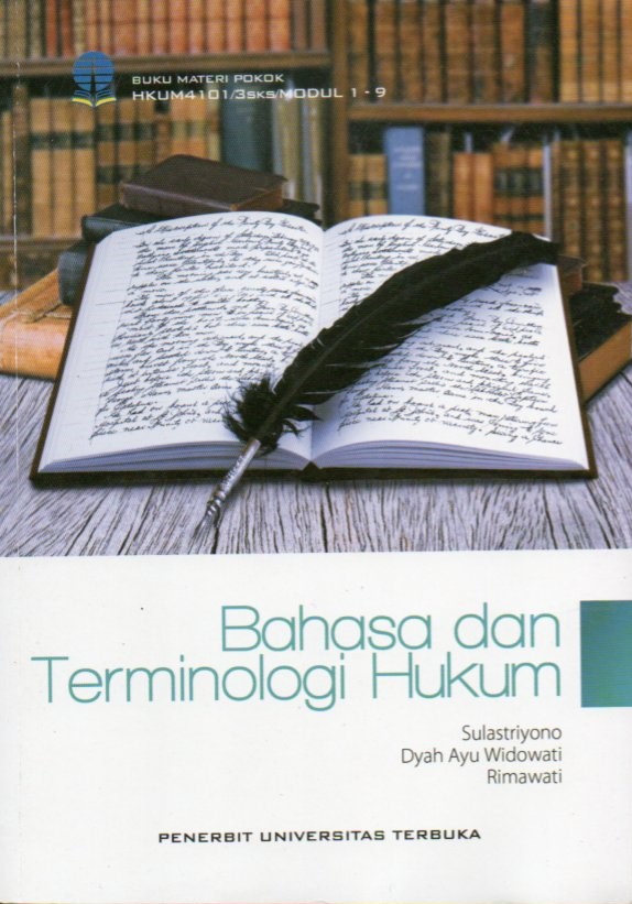 Cover Bahasa dan terminologi hukum / Sulastriyono, Dyah Ayu Widowati, Rimawati