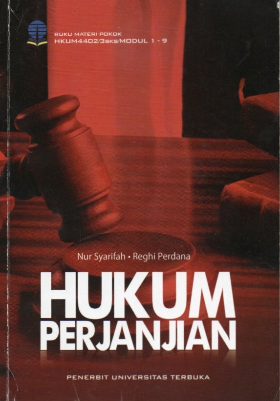 Cover Hukum perjanjian / Nur Syarifah, Reghi Perdana