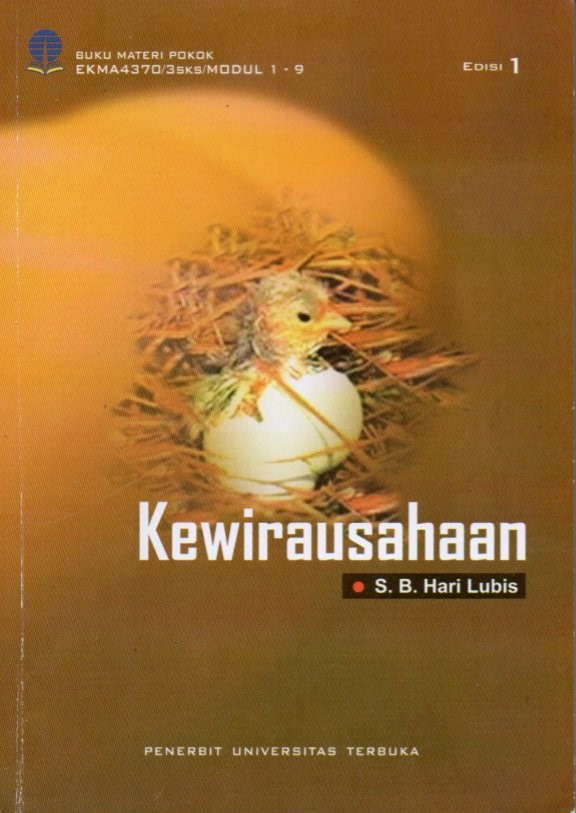 Cover Kewirausahaan / S. B. Hari Lubis