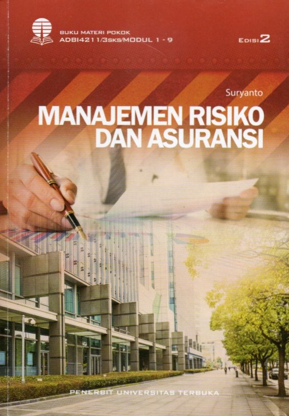 Cover Manajemen risiko dan asuransi / Suryanto; penyunting, Arryta Canty, Ari Juliana