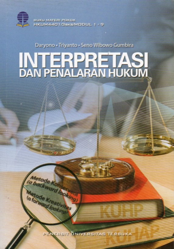 Cover Interpretasi dan penalaran hukum / Daryono, Triyanto, Seno Wibowo Gumbira