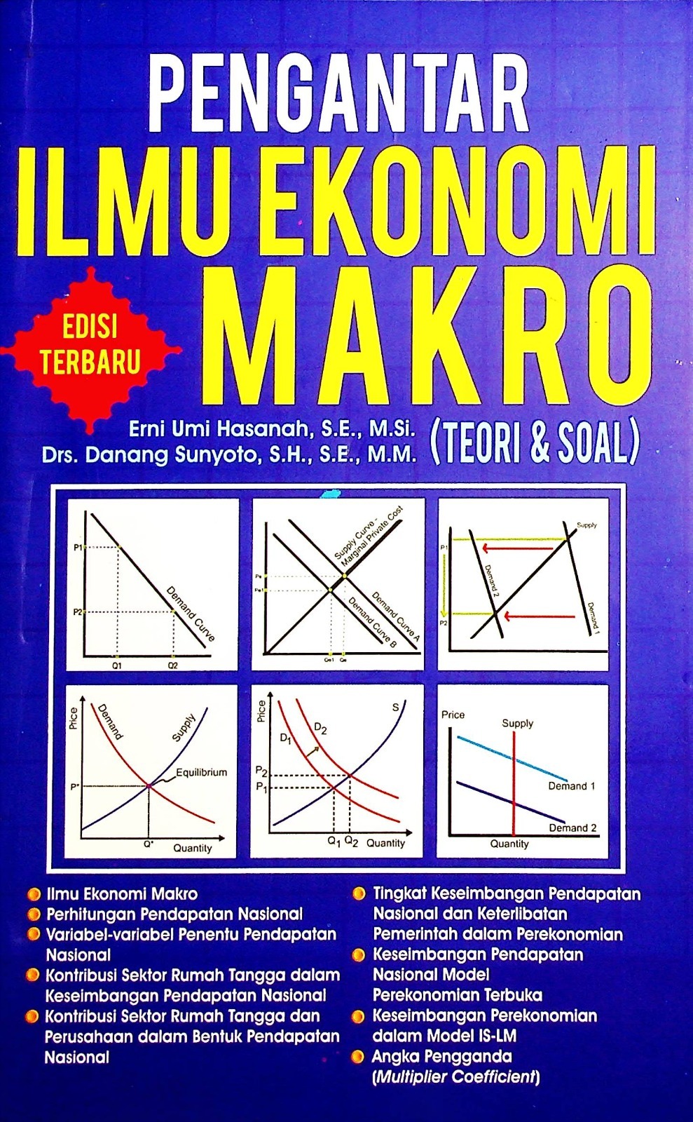 Cover Pengantar ekonomi makro (teori&soal) edisi terbaru / Erni Umi Hasanah,S.E., M.Si., Drs. Danang sunyoto, S.H., S.E., M.M; Penyunting, Tri Admojo