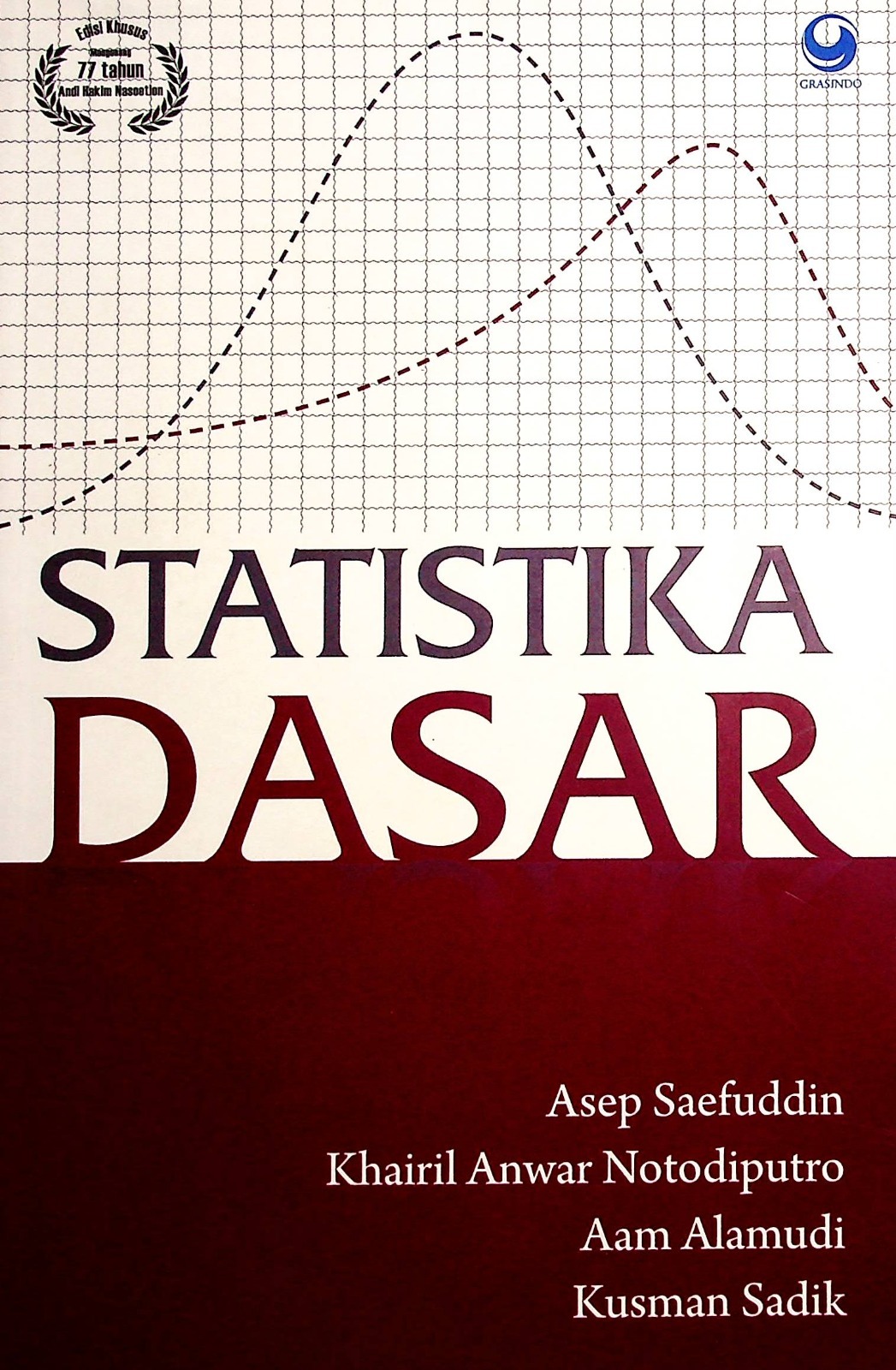 Cover Satistika dasar / Asep Saefuddin, Khairil Anwar Notodipuro, Aam Alamudi, Kusman Sadik; Editor, BM Adam