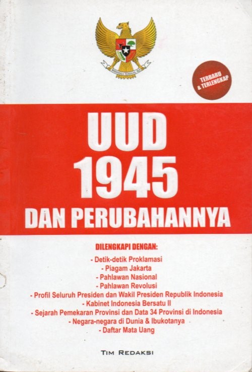 Cover UUD 1945 dan perubahannya