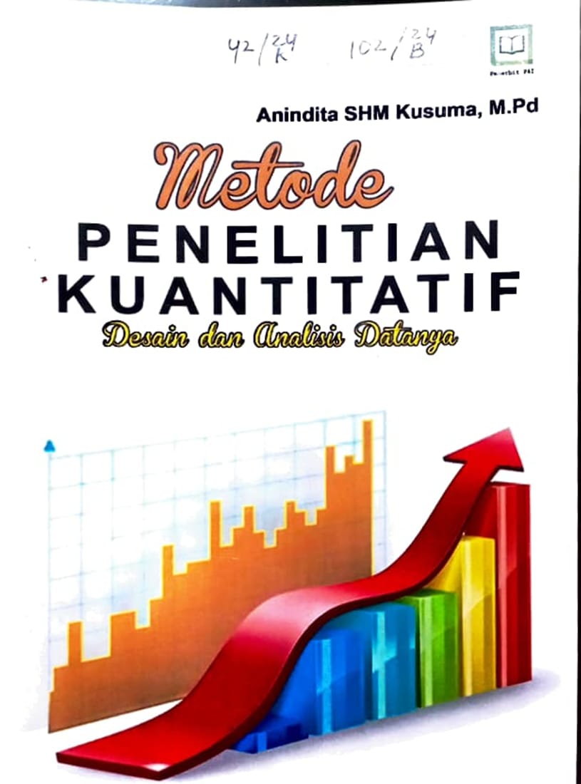 Cover Metode penelitian kuantitatif desain dan analisis datanya / Anindita SHM Kusuma, M.Pd