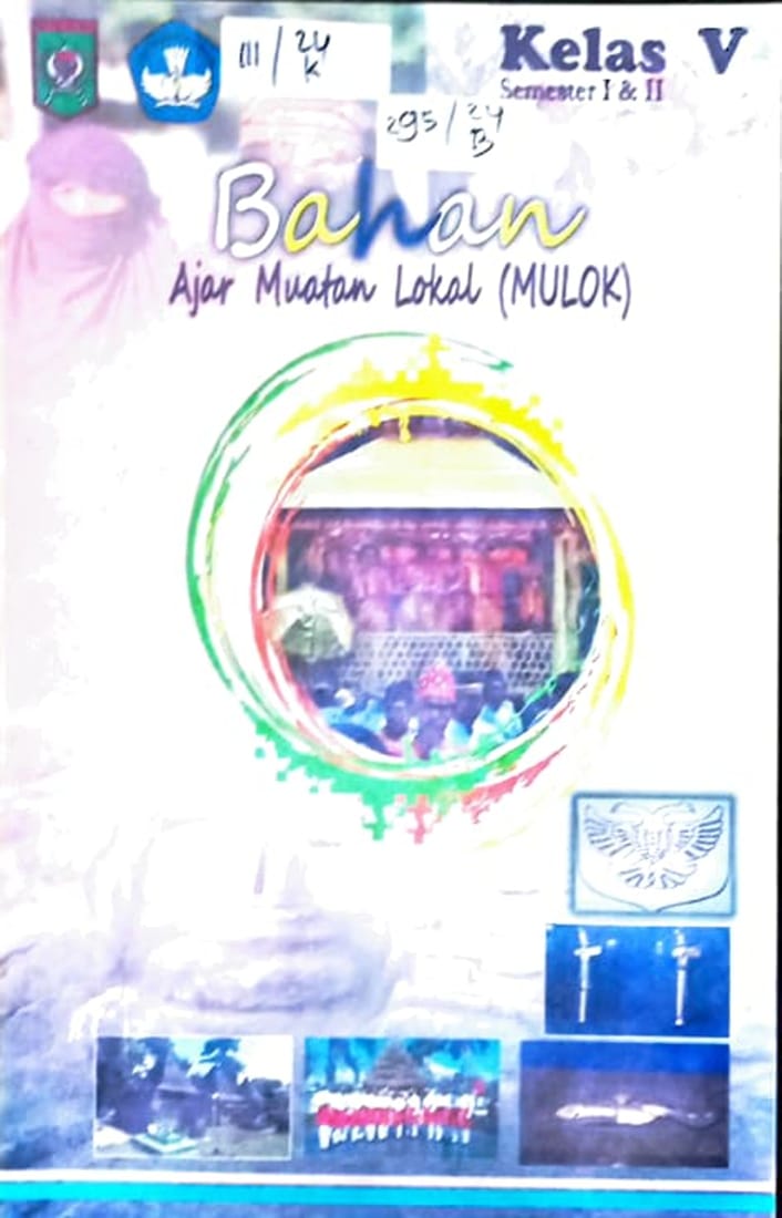 Cover Bahan Ajar Muatan Lokal (Mulok) kelas V Kota Bima 2021 / Taufikrahman S.Pd, editor : Dr. Sampara Palili, M.Pd.I, Junaidin, M.Pd