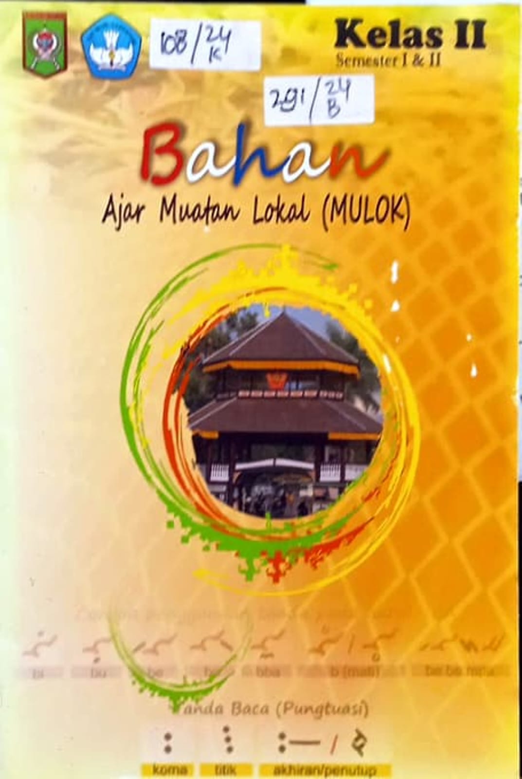 Cover Bahan Ajar Muatan Lokal (Mulok) kelas II Kota Bima 2021 / Taufikrahman S.Pd, editor : Dr. Relly Prihatin, M.Pd, Hermawansyah, M.Pd.I, Junaidin, M.Pd