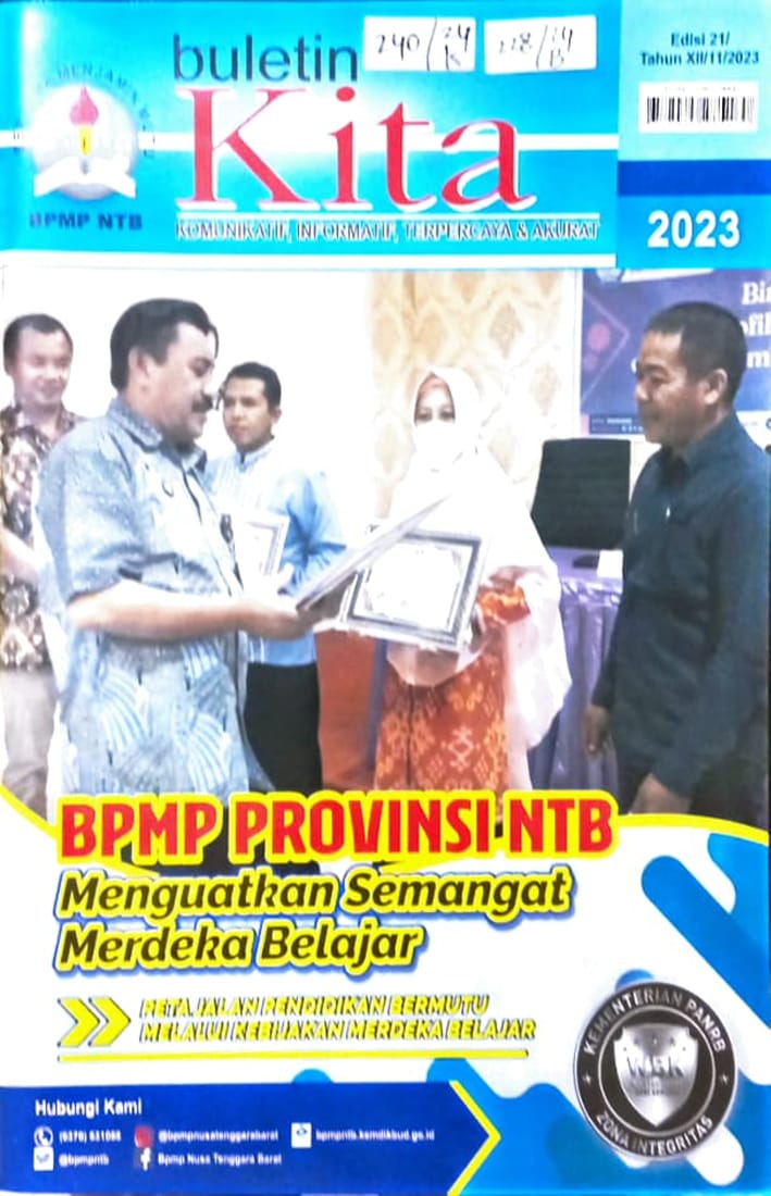 Cover Buletin Kita, Komunikatif, Informatif, Terpercaya & Akurat edisi 21 /Tahun XII/11/2023 / Drs. H. Muh. Irfan MM