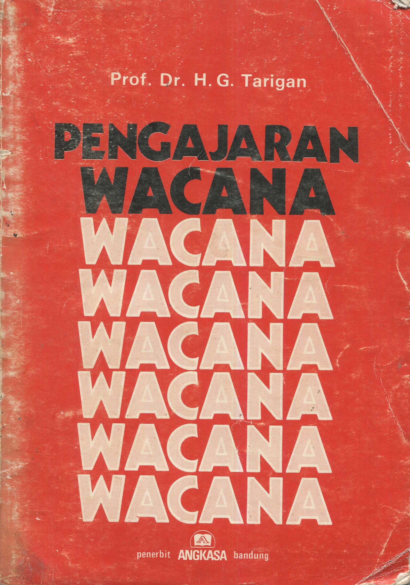 Cover Pengajaran wacana / Henry Guntur Tarigan