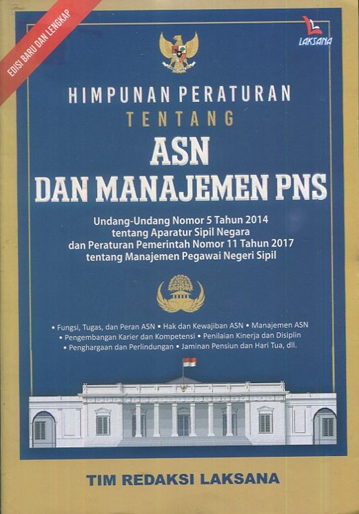Cover Himpunan Peraturan tentang ASN dan manajemen PNS / INDONESIA