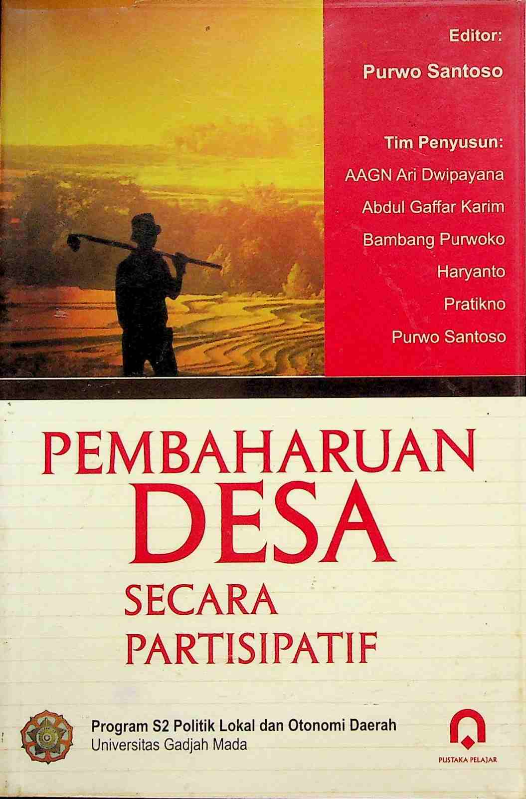 Cover Pembaruan desa secara partisipaif / Editor, Purwo Santoso