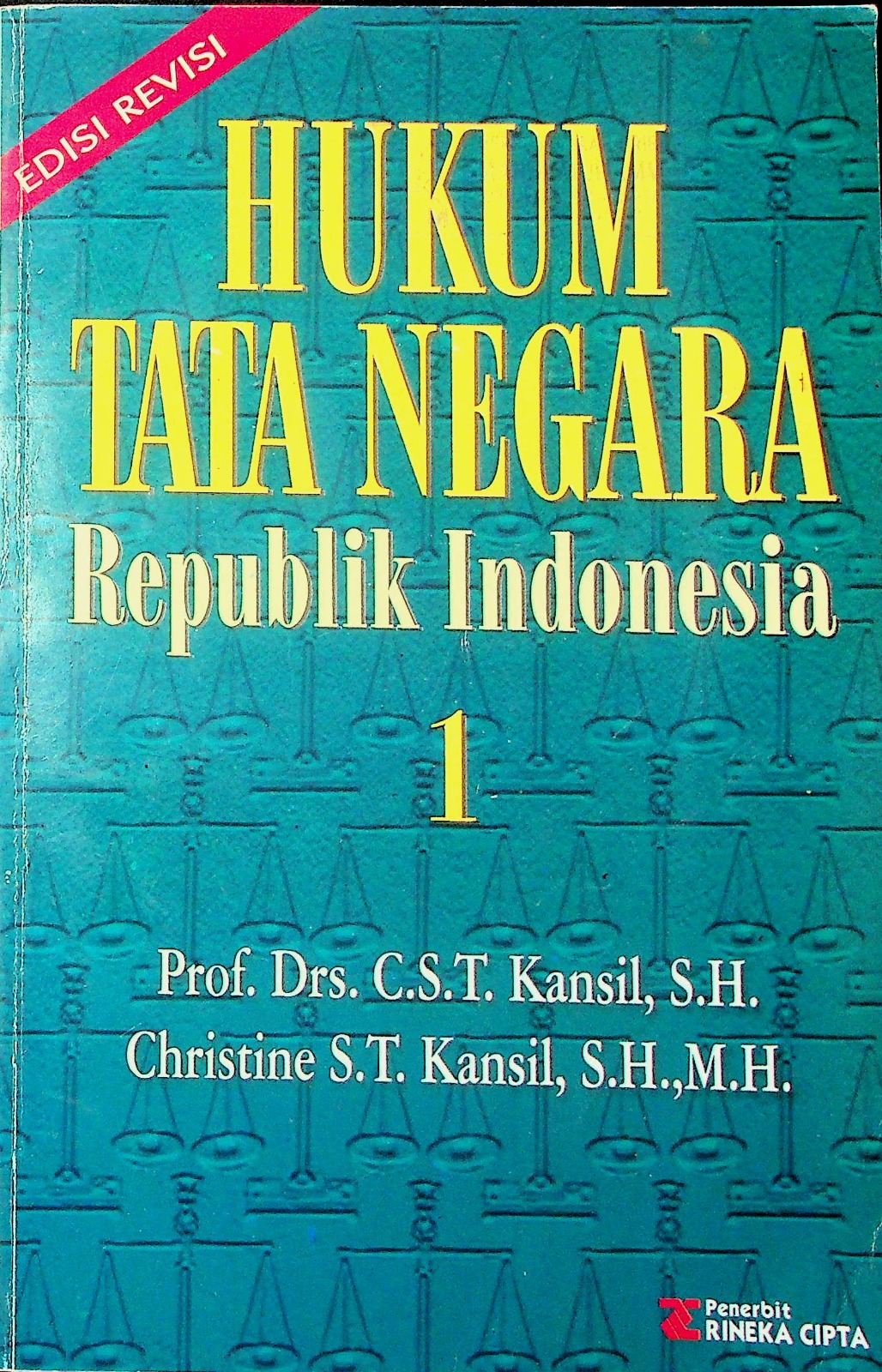 Cover Hukum tata negara Republik Indonesia / Prof. Drs. C.S.T. Kansil, S.H.