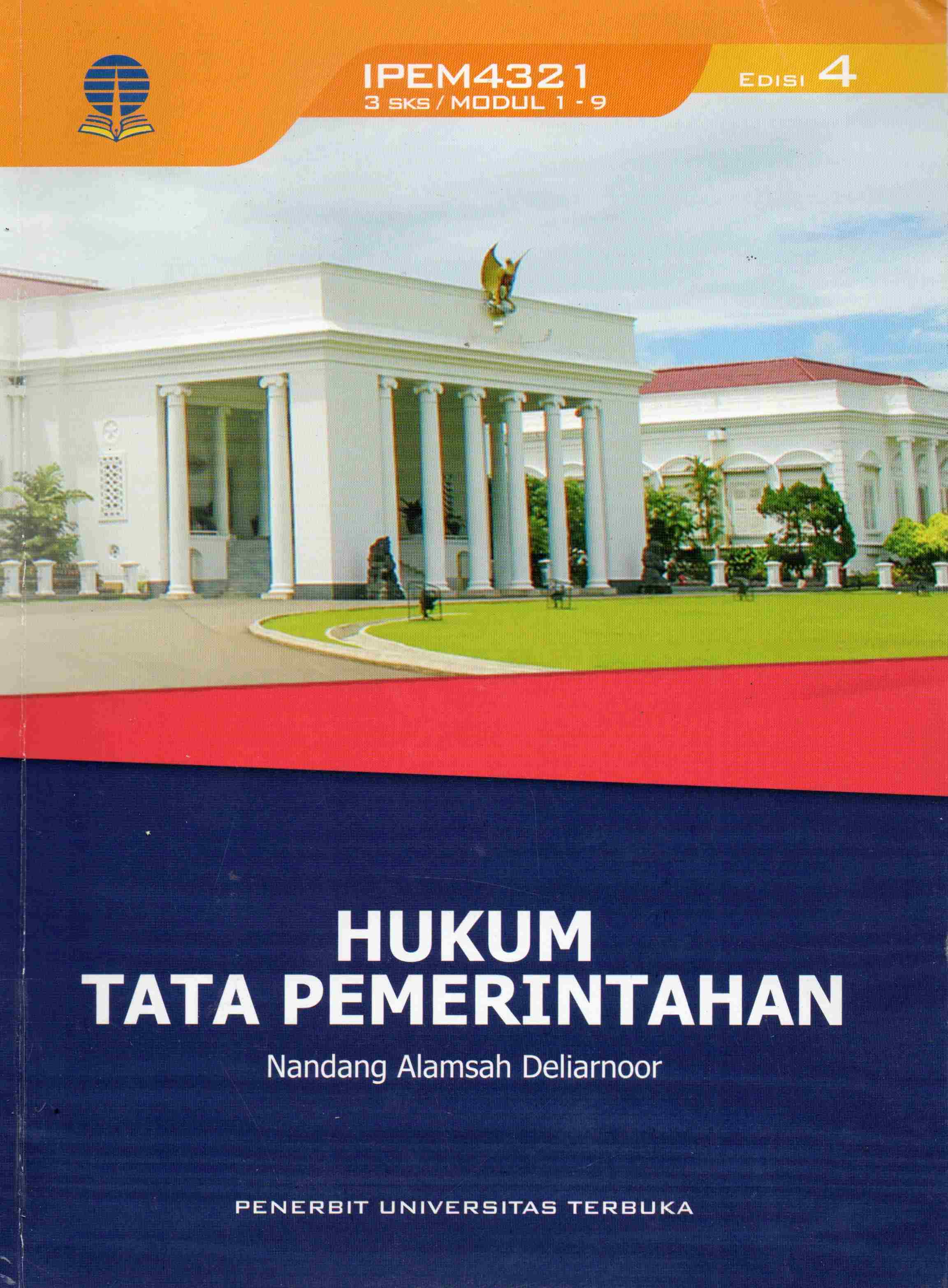 Cover Hukum tata pemerintahan / Nandang Alamsah Deliarnoor
