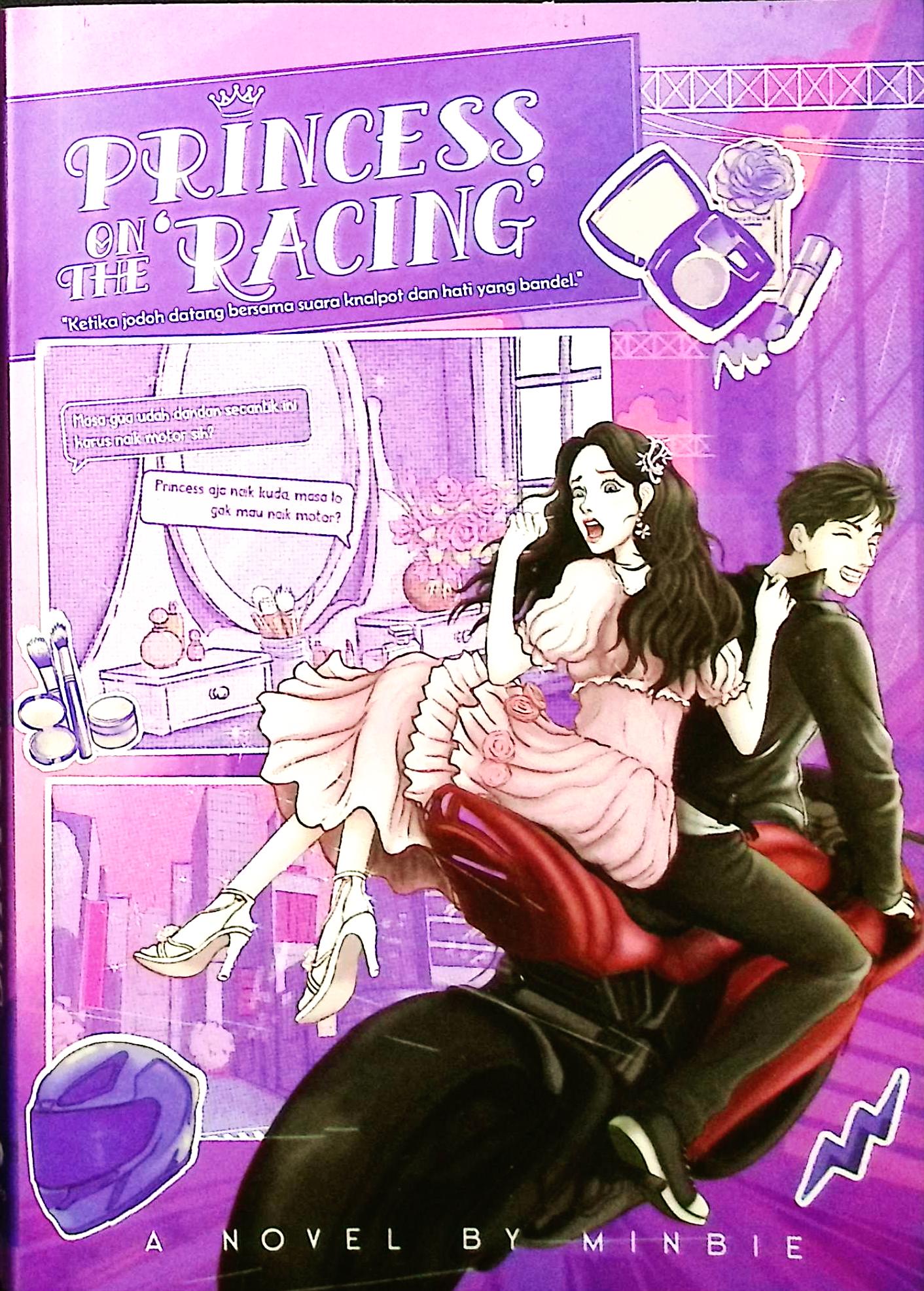 Cover Princess on the 'racing' / Minbie; penyunting, Michelle C