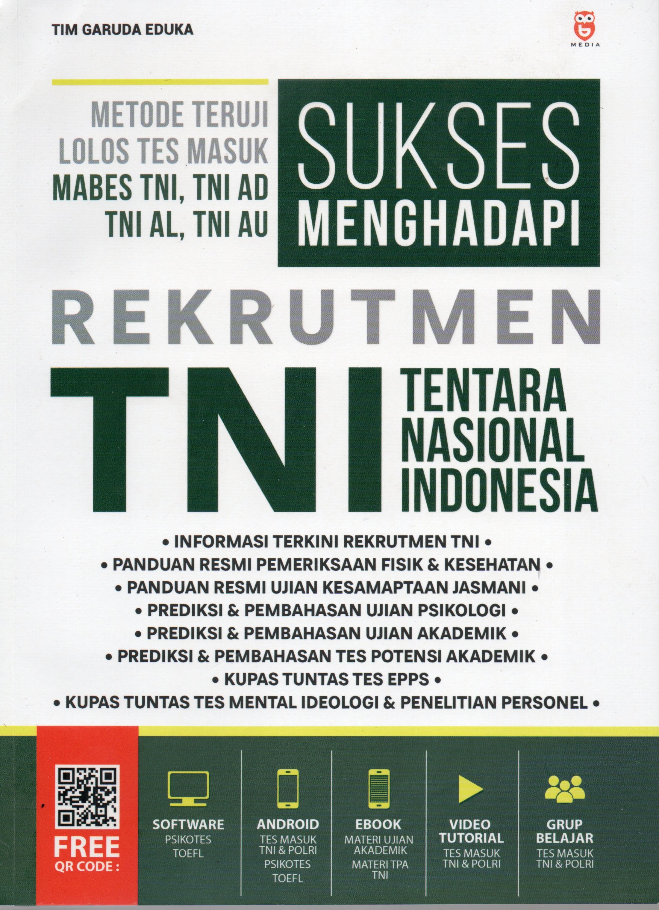 Cover Sukses menghadapi rekrutmen TNI Tentara Nasional Indonesia / TIM GARUDA EDUKA