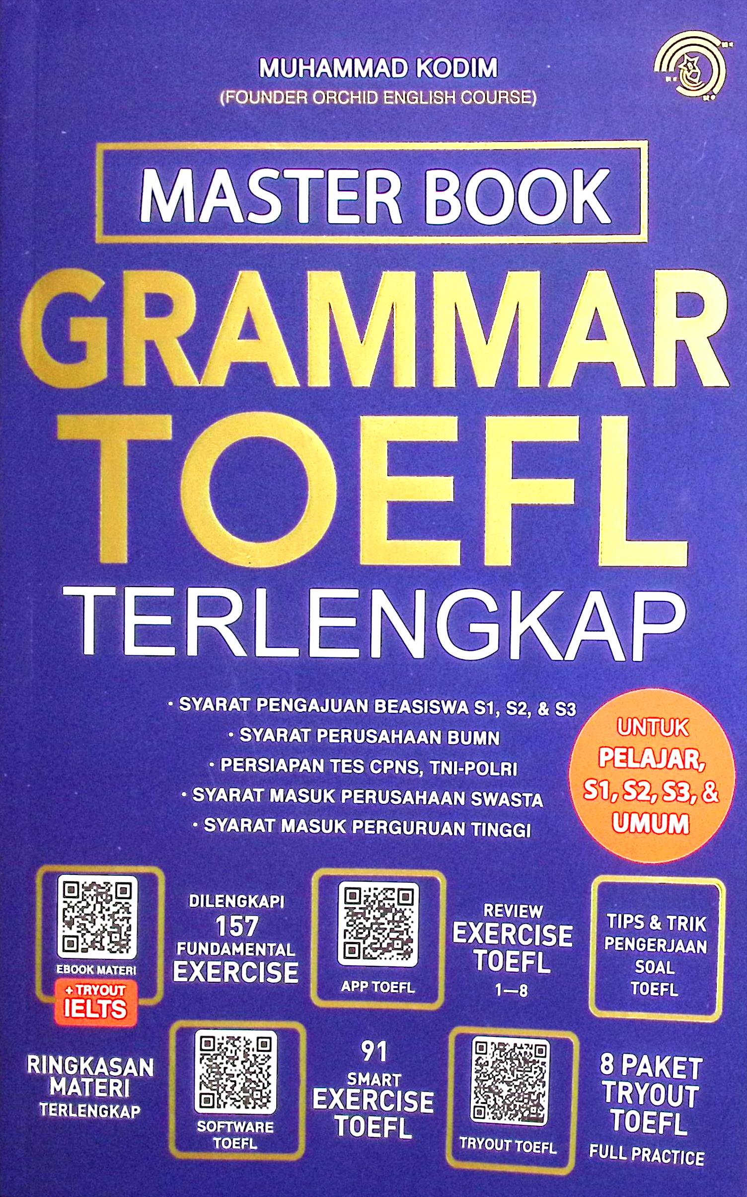 Cover Master book grammar TOEFL / Muhammad Kodim; penyunting, Aries Maulana